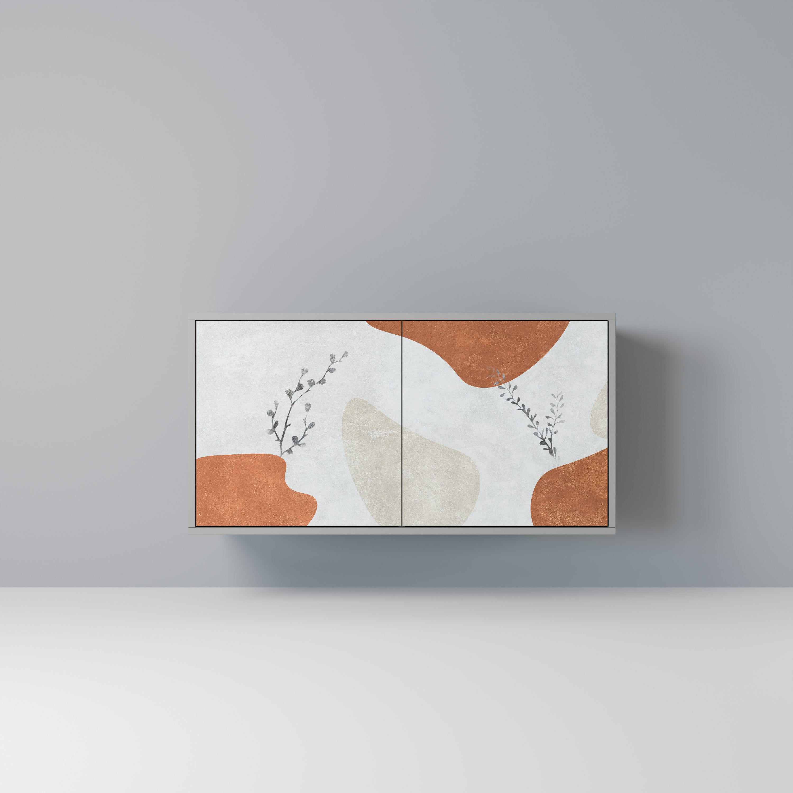TRANQUIL TWIG Komoda 2-drzwiowa korpus Szary