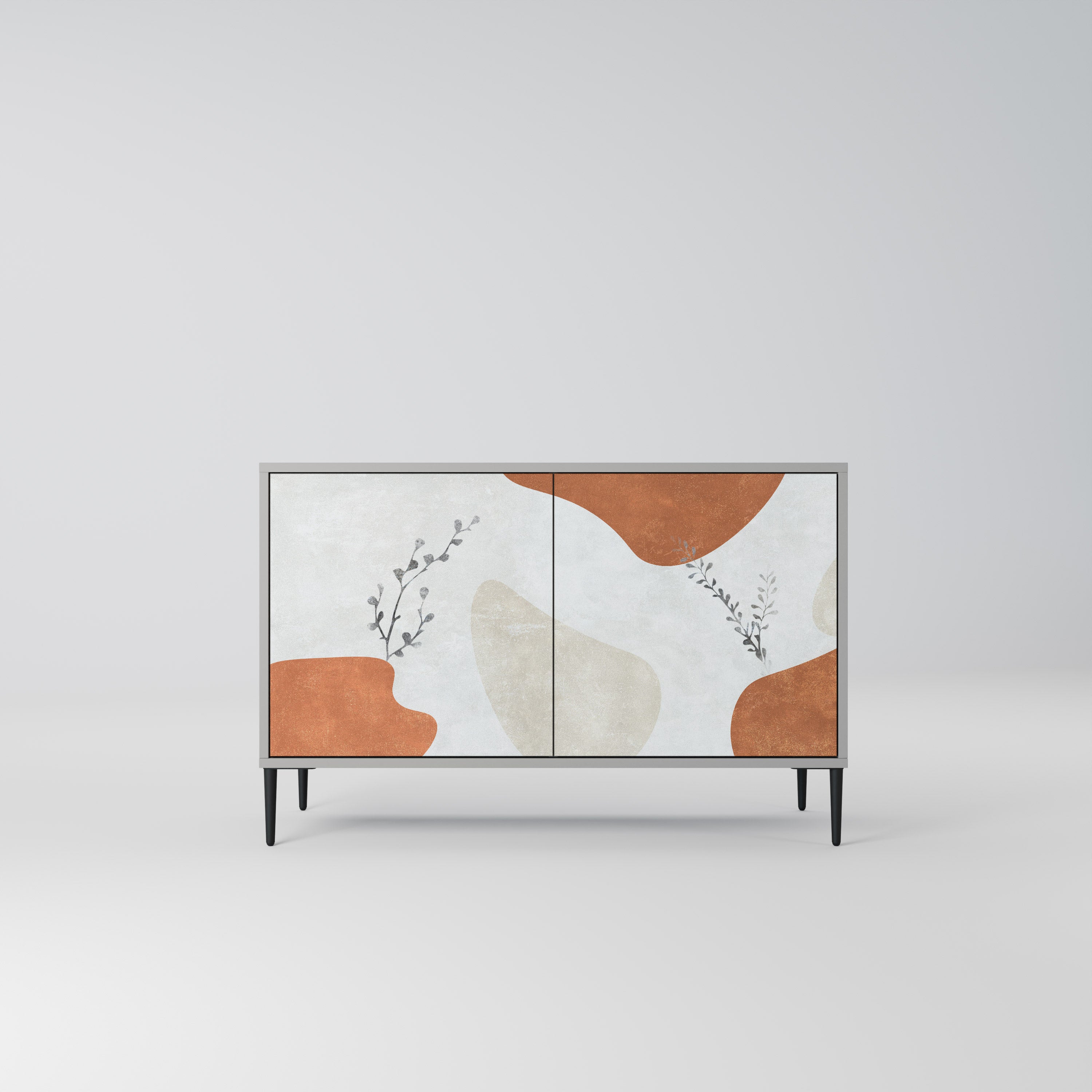 TRANQUIL TWIG Komoda 2-drzwiowa korpus Szary