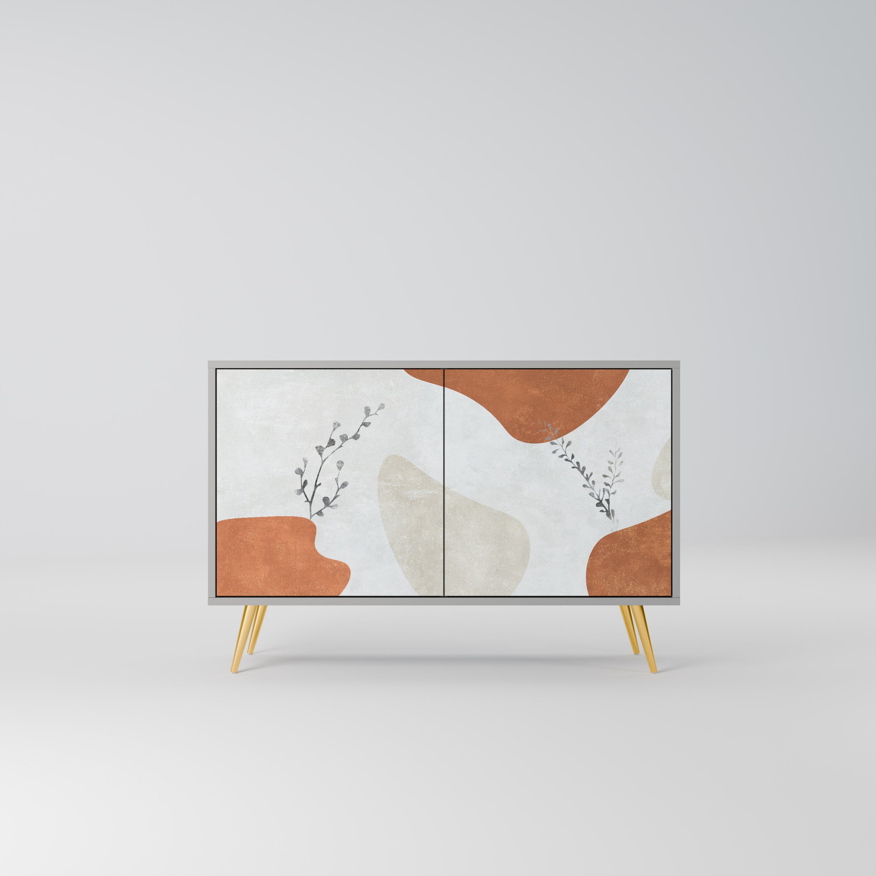 TRANQUIL TWIG Komoda 2-drzwiowa korpus Szary