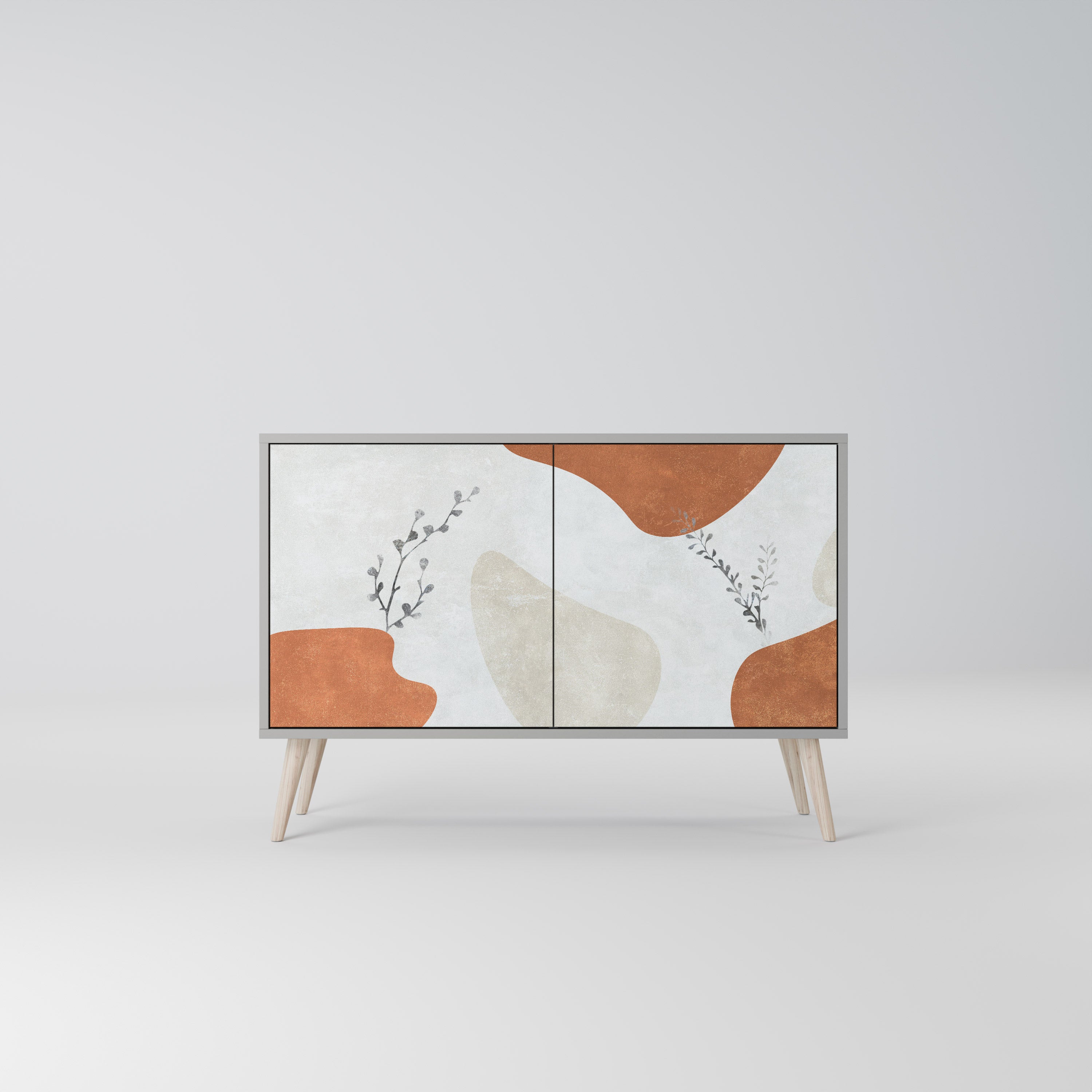 TRANQUIL TWIG Komoda 2-drzwiowa korpus Szary