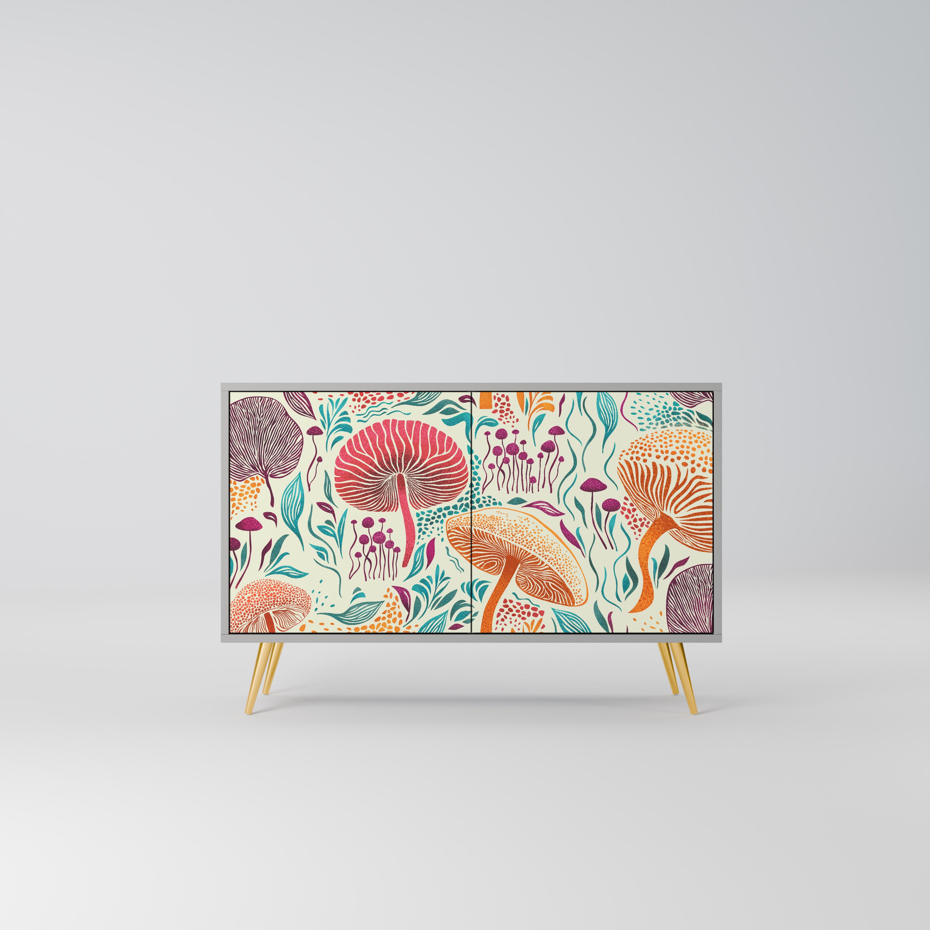 FUNGUS FANTASY Komoda 2-drzwiowa korpus Szary