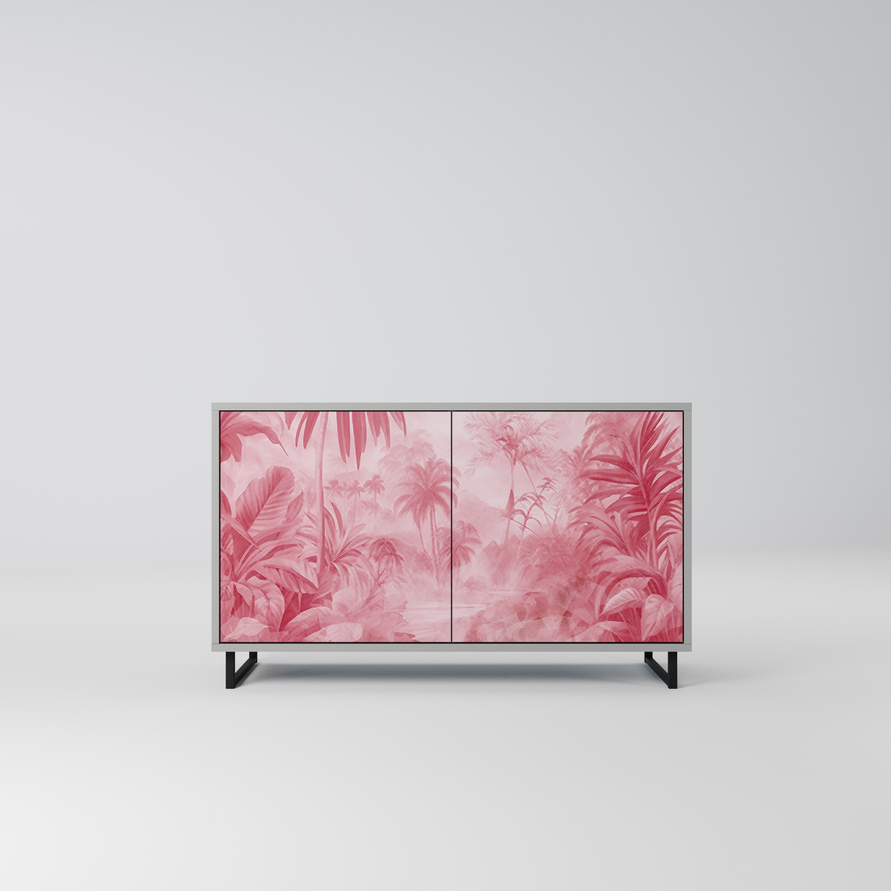 SWEET TROPICS Komoda 2-drzwiowa korpus Szary