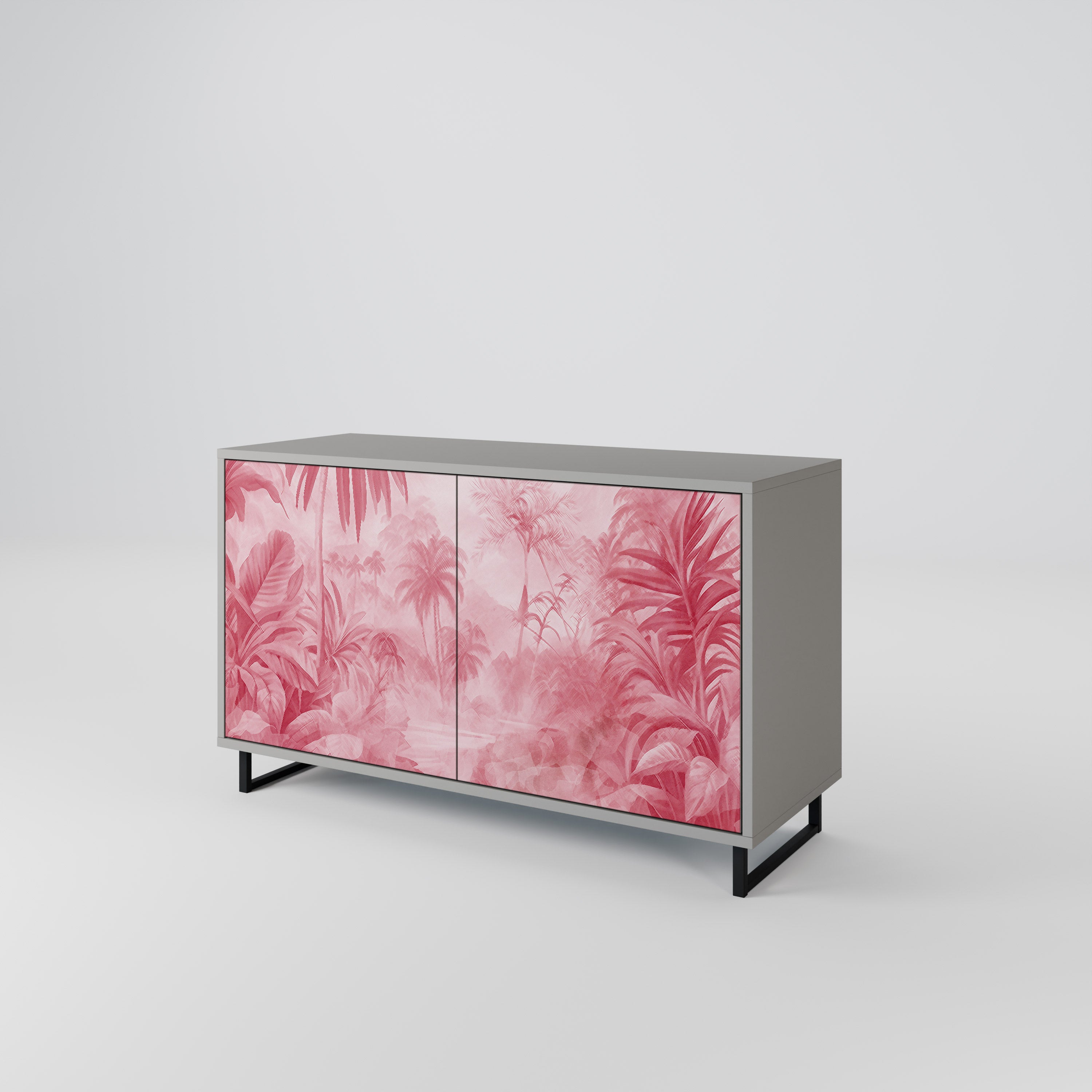 SWEET TROPICS Komoda 2-drzwiowa korpus Szary