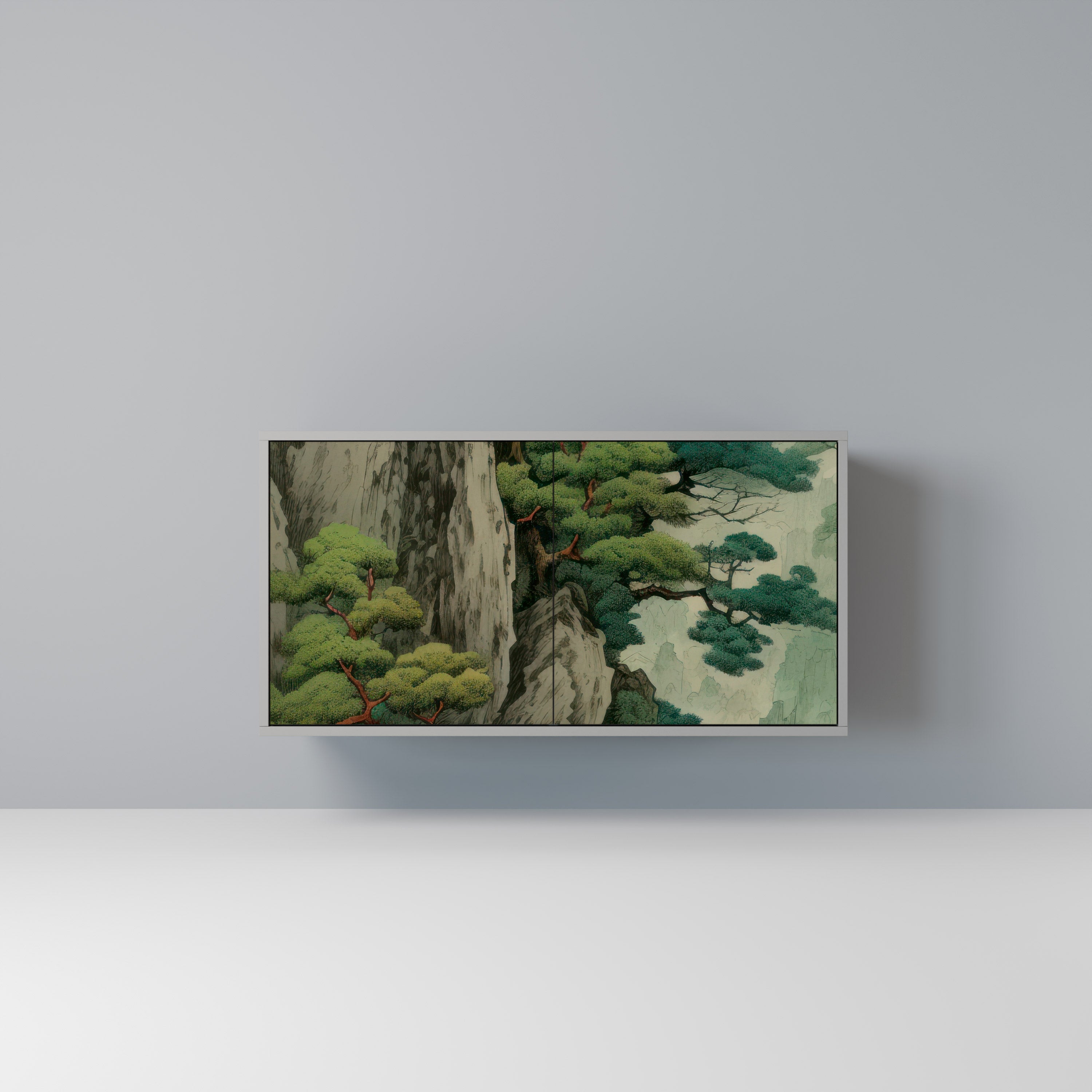 VERDURE ABYSS Komoda 2-drzwiowa korpus Szary