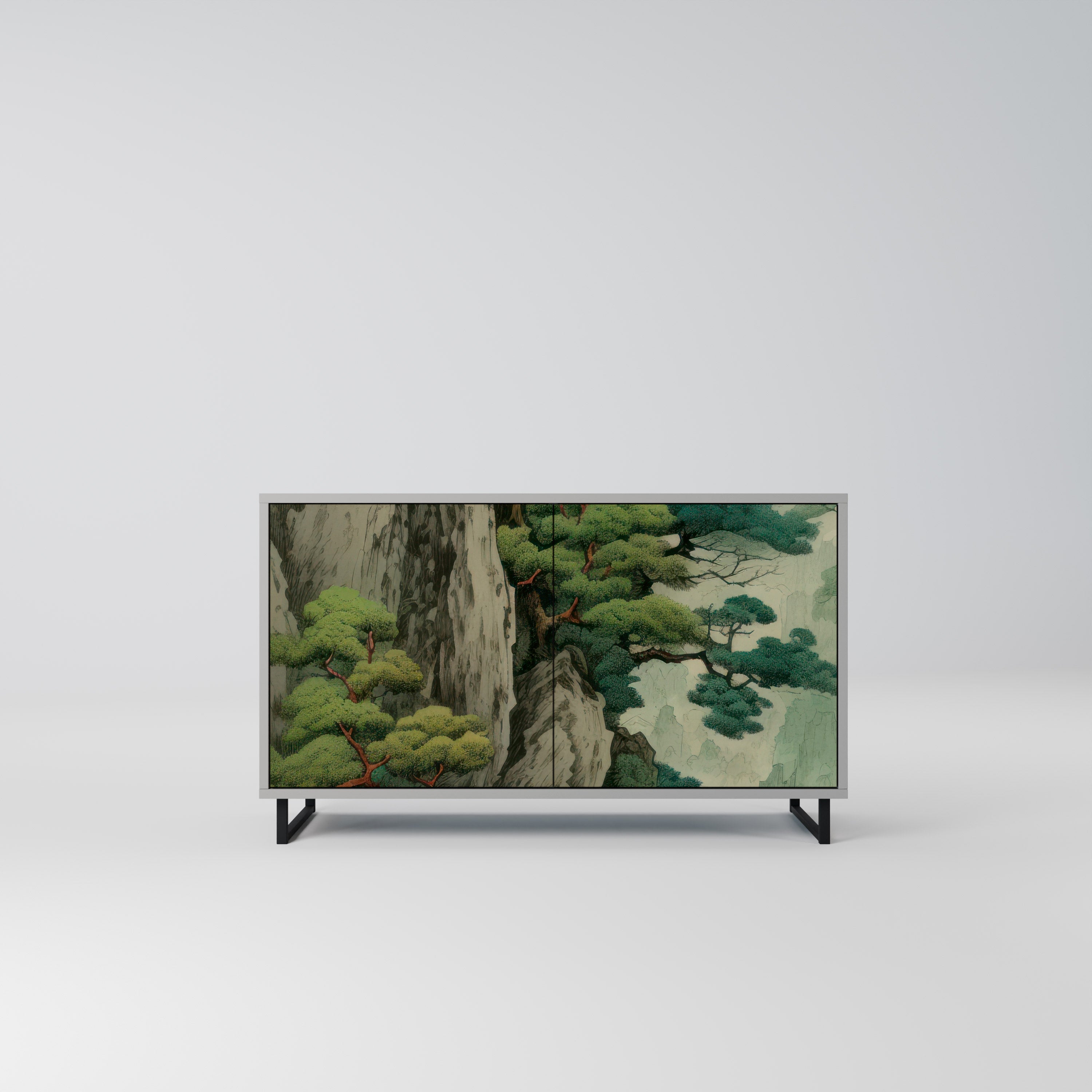 VERDURE ABYSS Komoda 2-drzwiowa korpus Szary