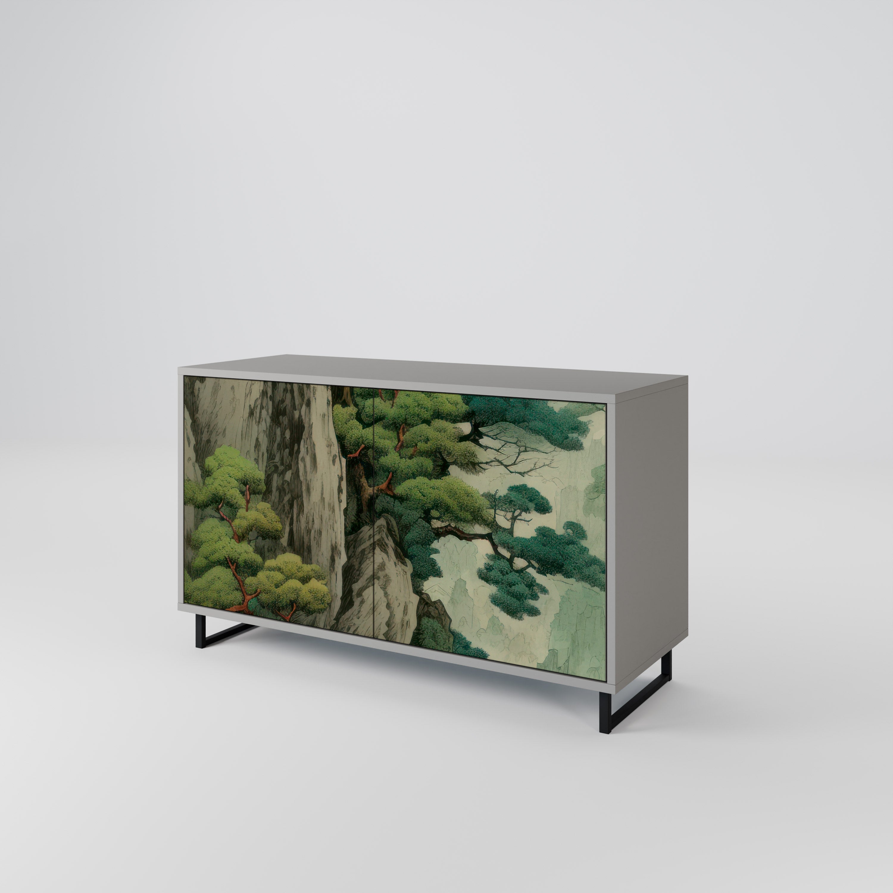 VERDURE ABYSS Komoda 2-drzwiowa korpus Szary