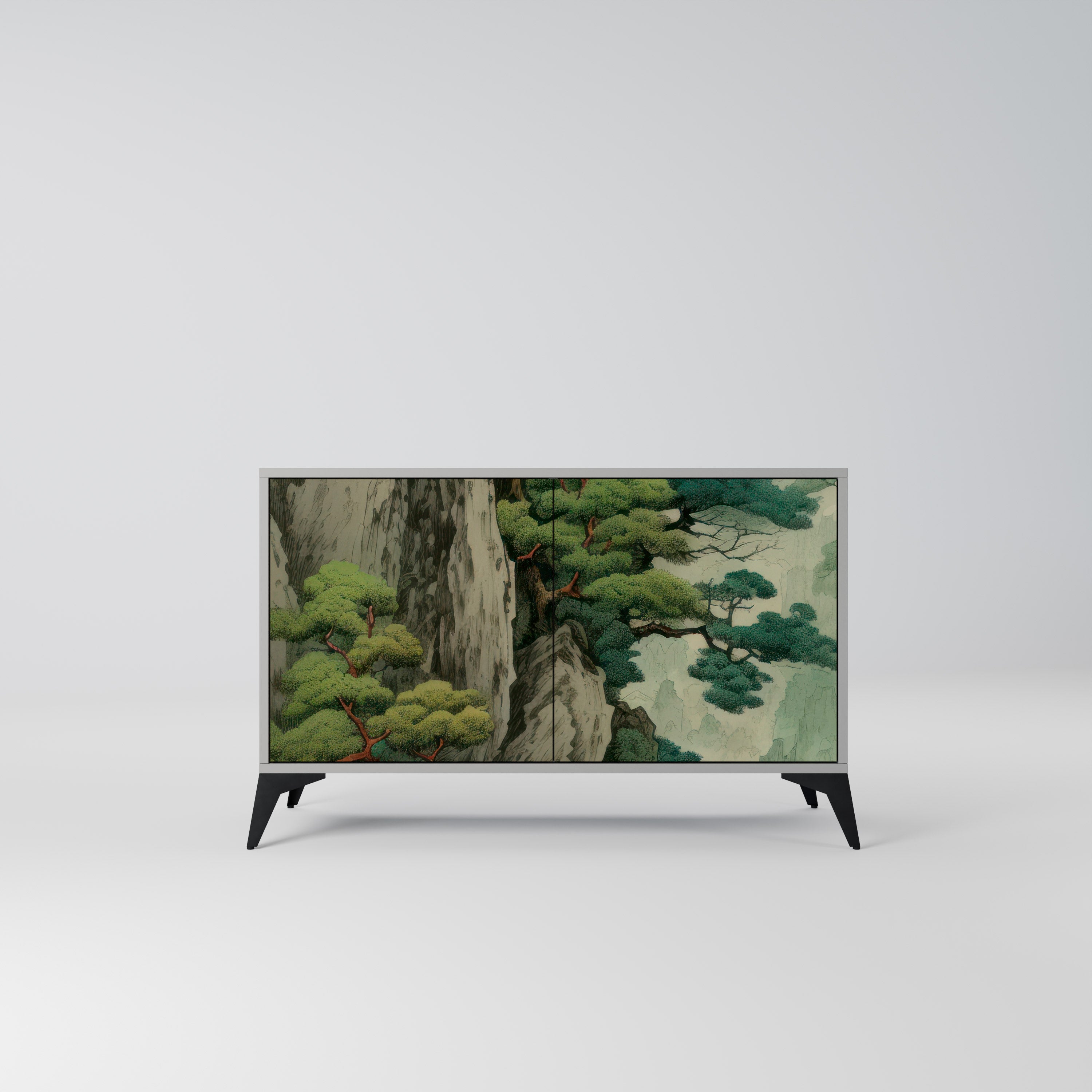 VERDURE ABYSS Komoda 2-drzwiowa korpus Szary