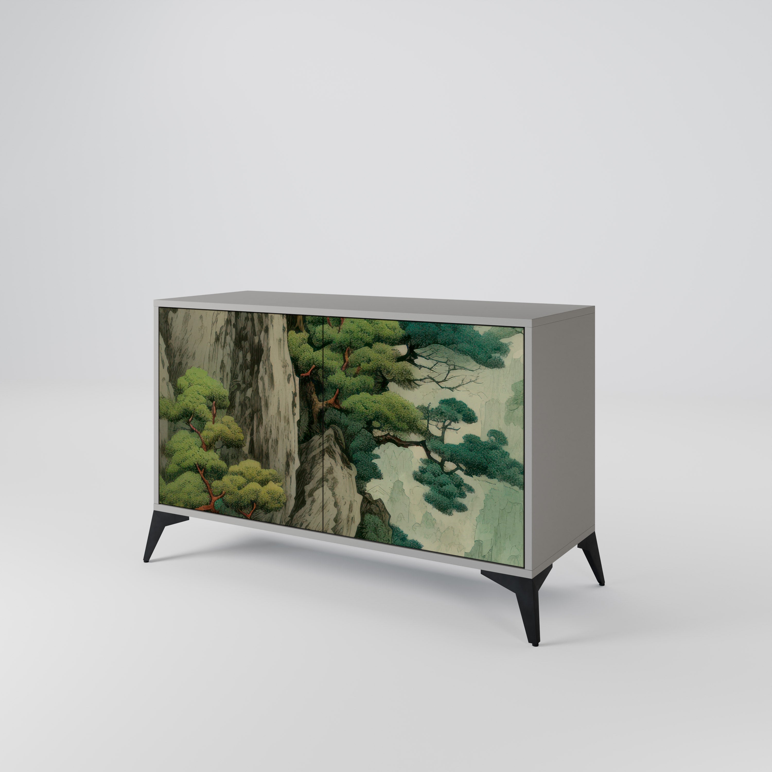 VERDURE ABYSS Komoda 2-drzwiowa korpus Szary