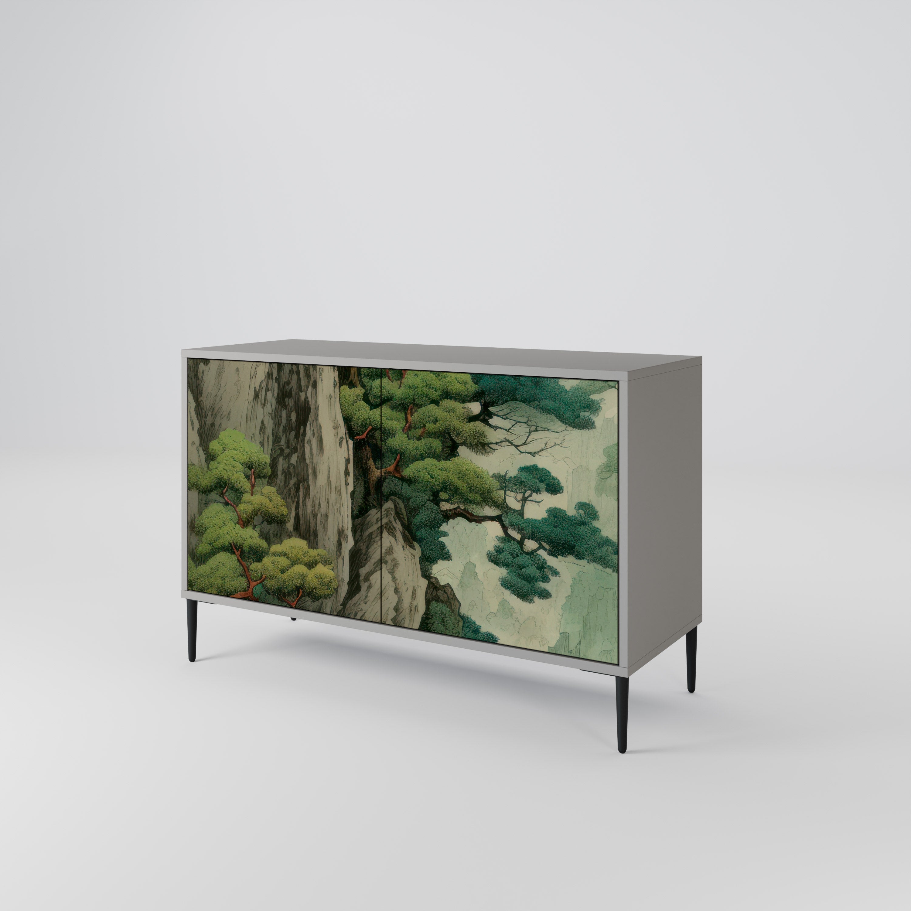 VERDURE ABYSS Komoda 2-drzwiowa korpus Szary