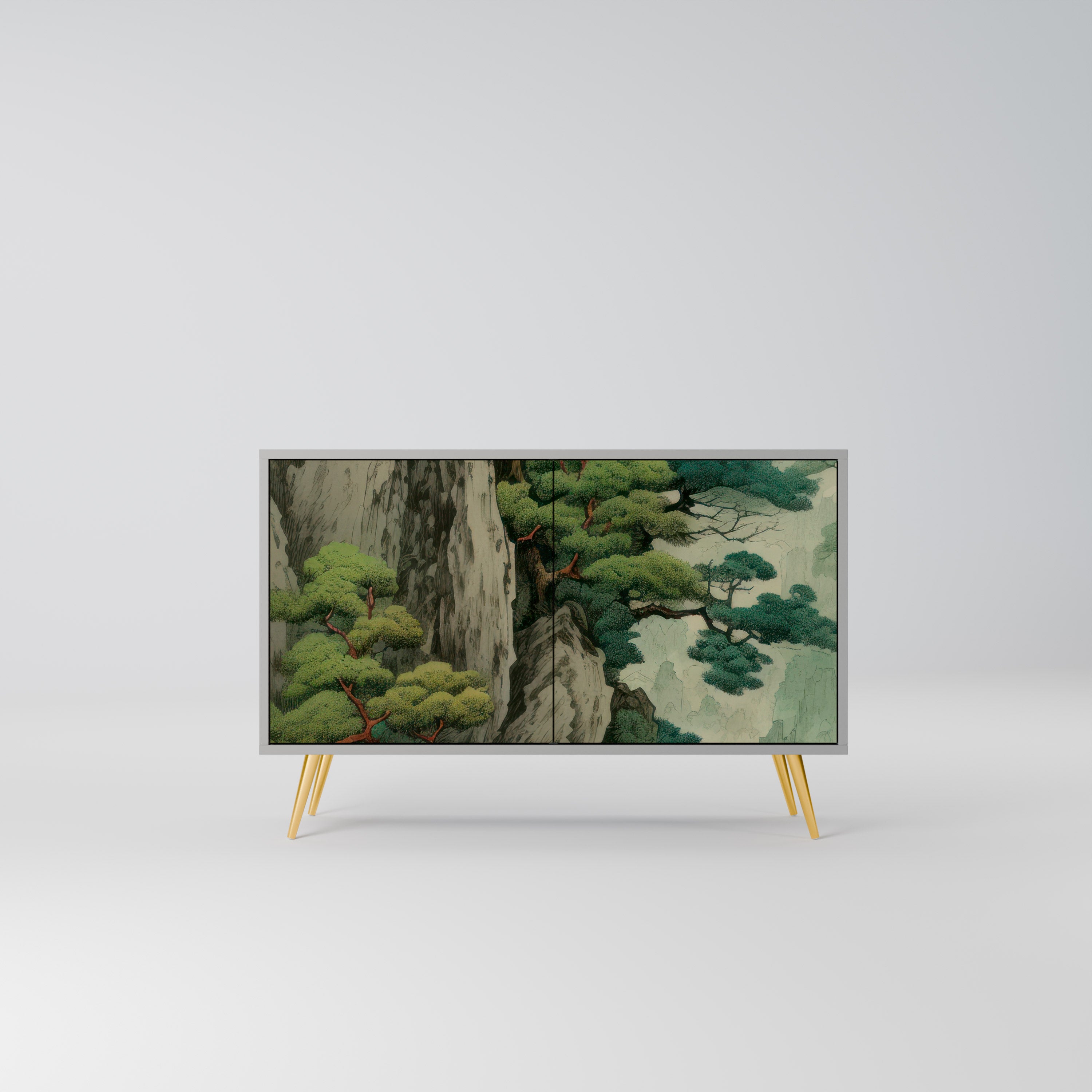 VERDURE ABYSS Komoda 2-drzwiowa korpus Szary