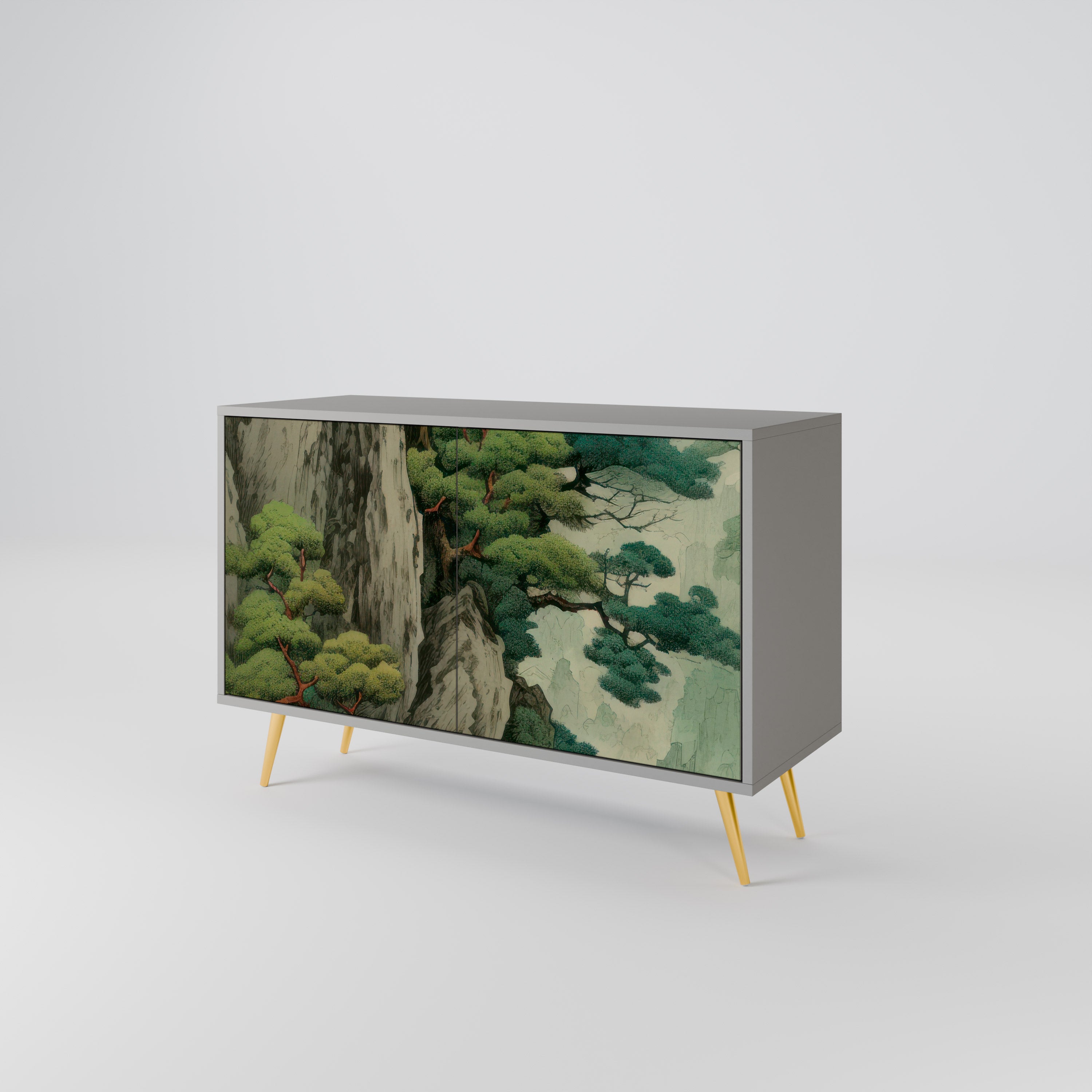 VERDURE ABYSS Komoda 2-drzwiowa korpus Szary