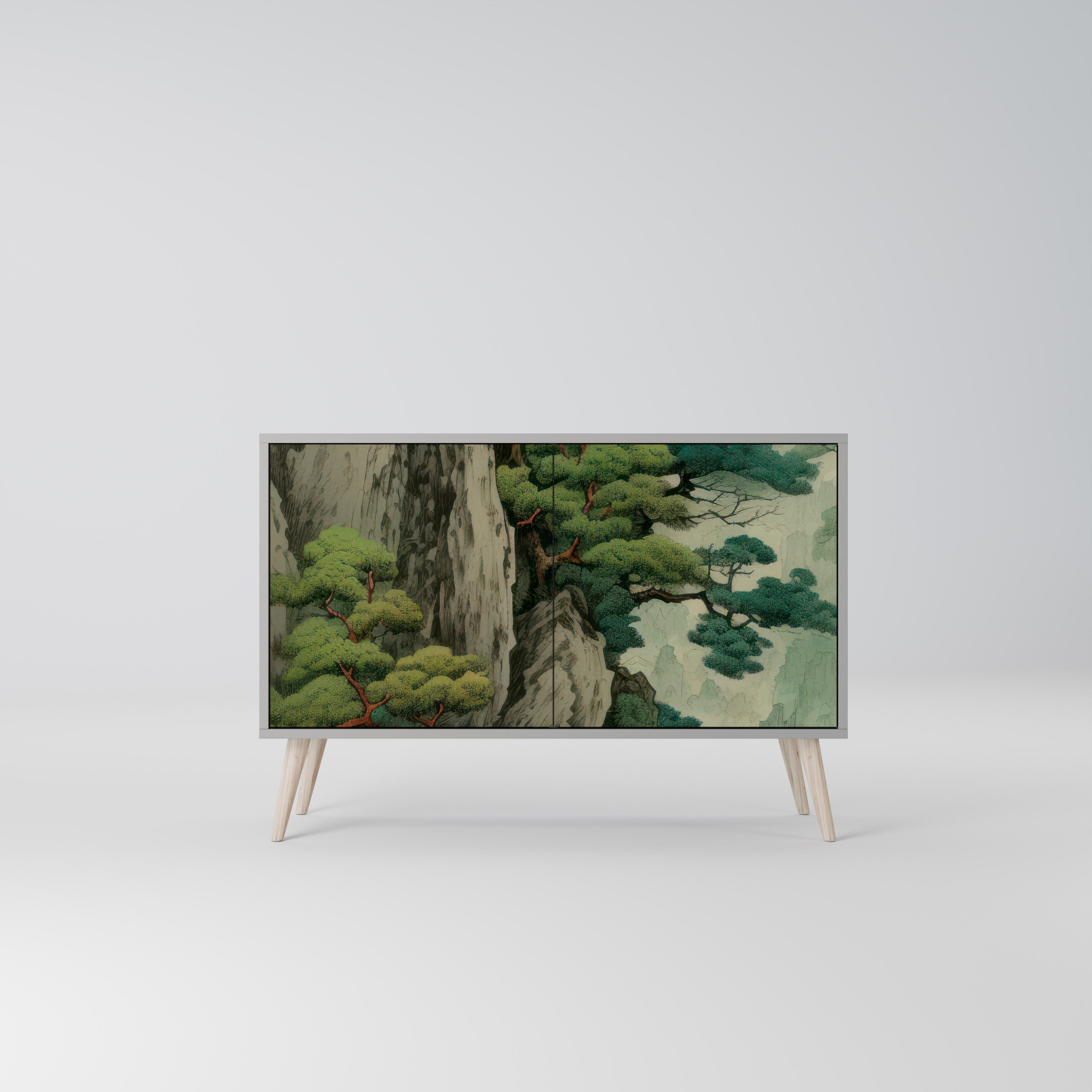 VERDURE ABYSS Komoda 2-drzwiowa korpus Szary