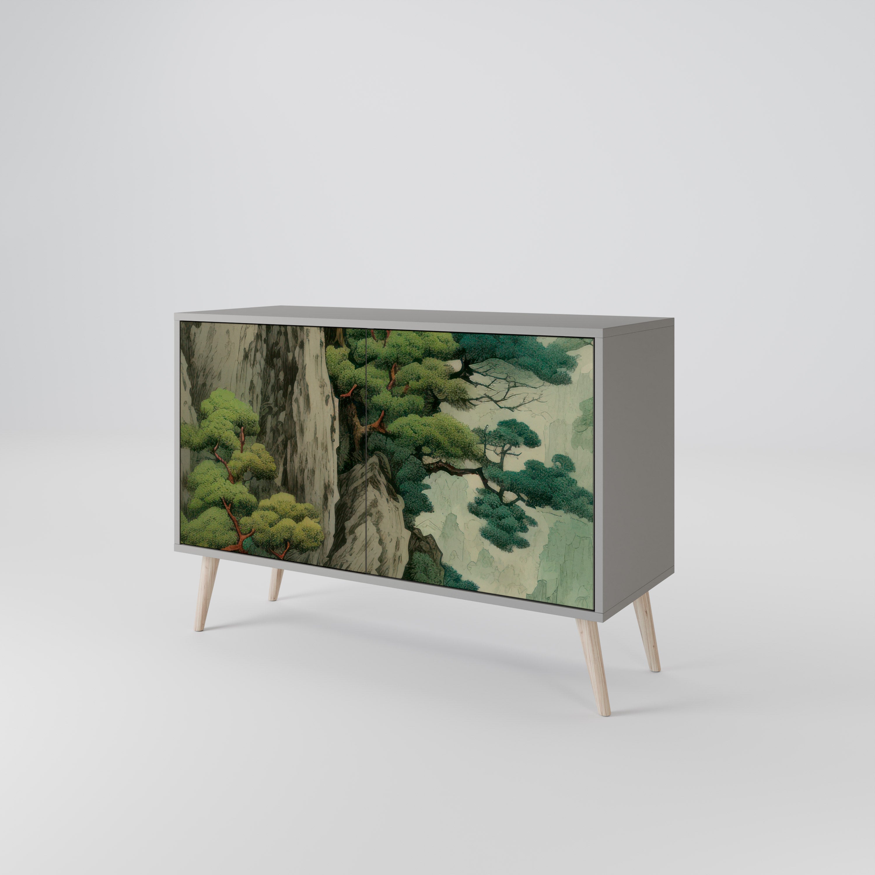 VERDURE ABYSS Komoda 2-drzwiowa korpus Szary