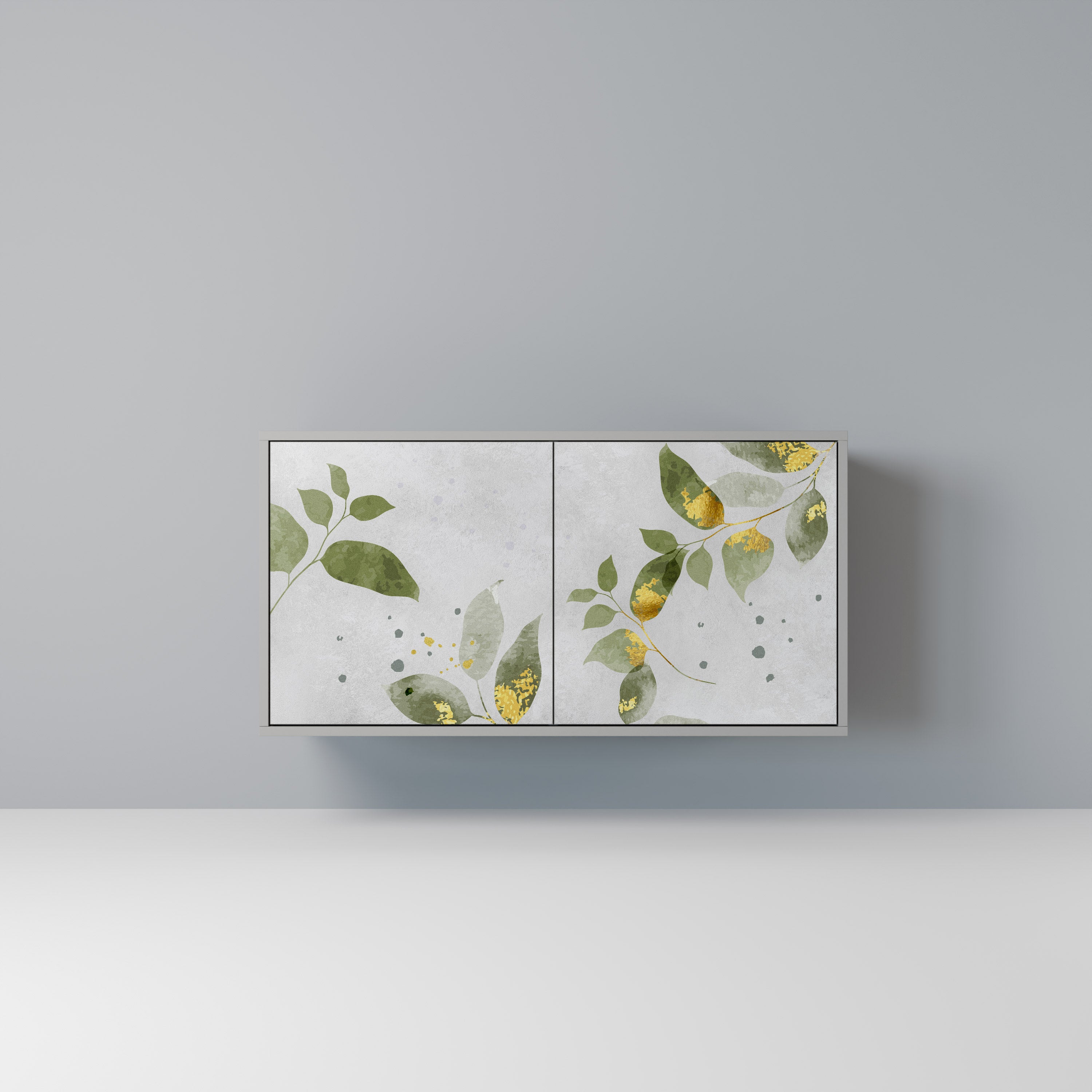 ELEGANT BOTANICS Komoda 2-drzwiowa korpus Szary