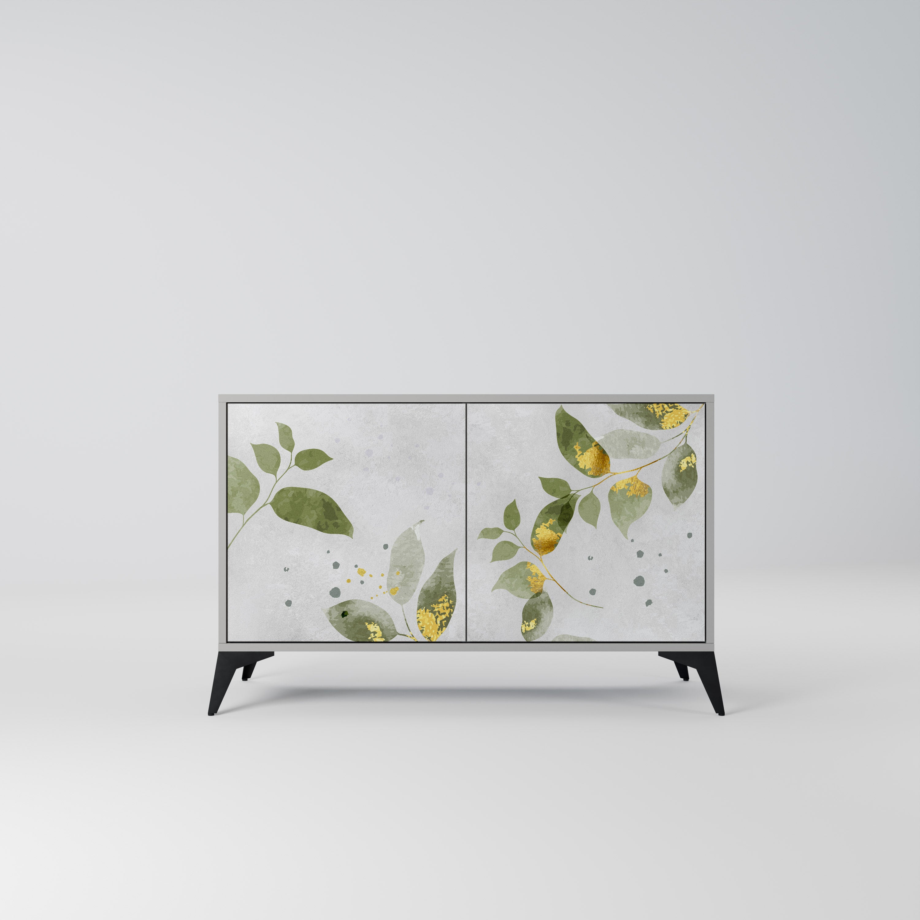 ELEGANT BOTANICS Komoda 2-drzwiowa korpus Szary