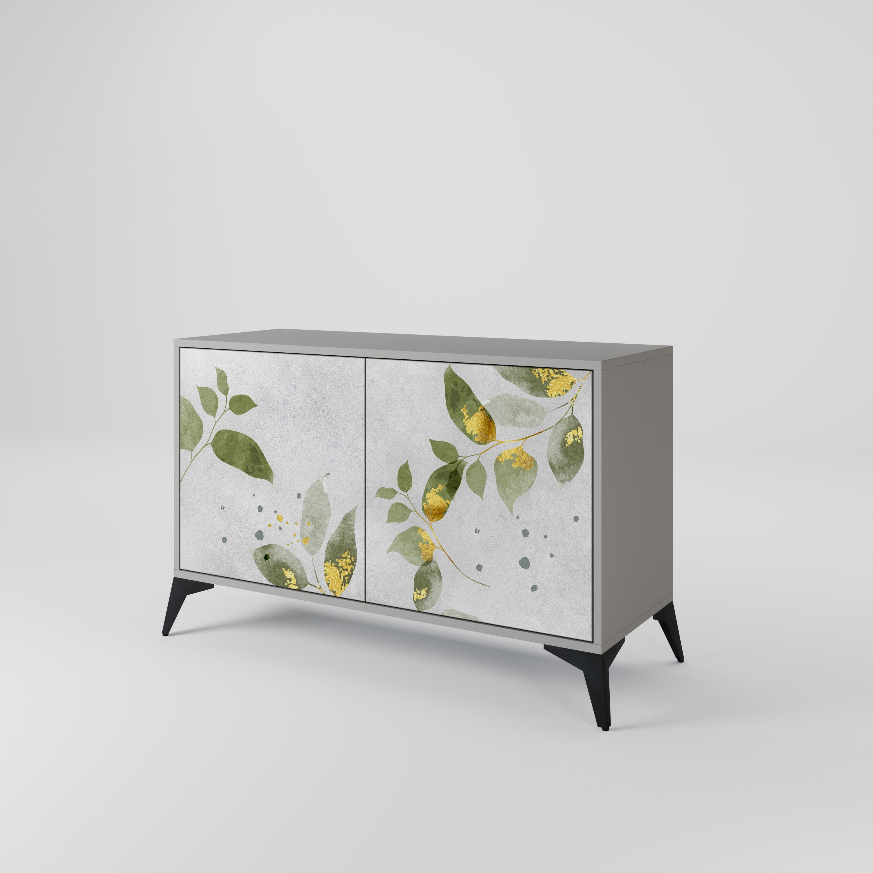 ELEGANT BOTANICS Komoda 2-drzwiowa korpus Szary