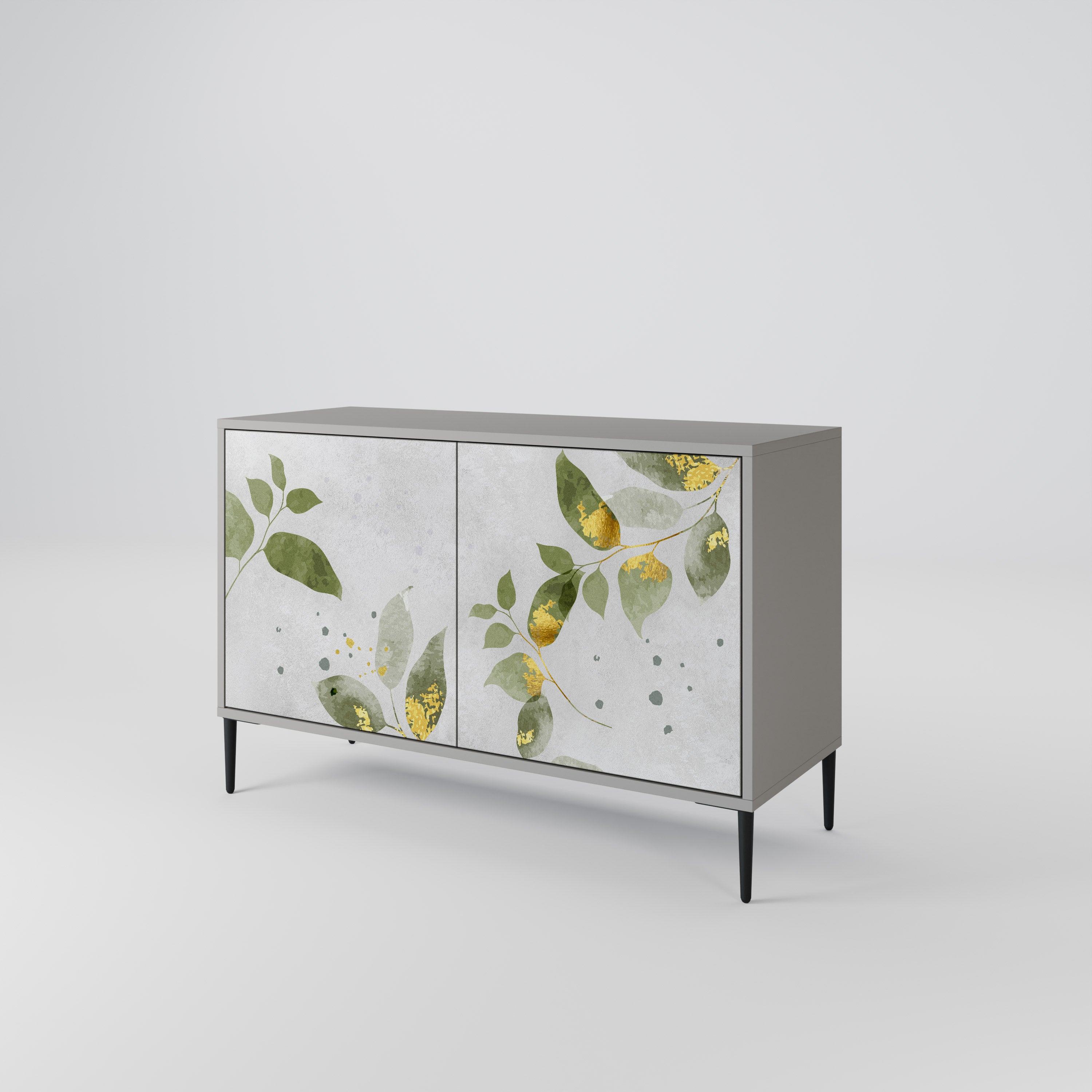 ELEGANT BOTANICS Komoda 2-drzwiowa korpus Szary