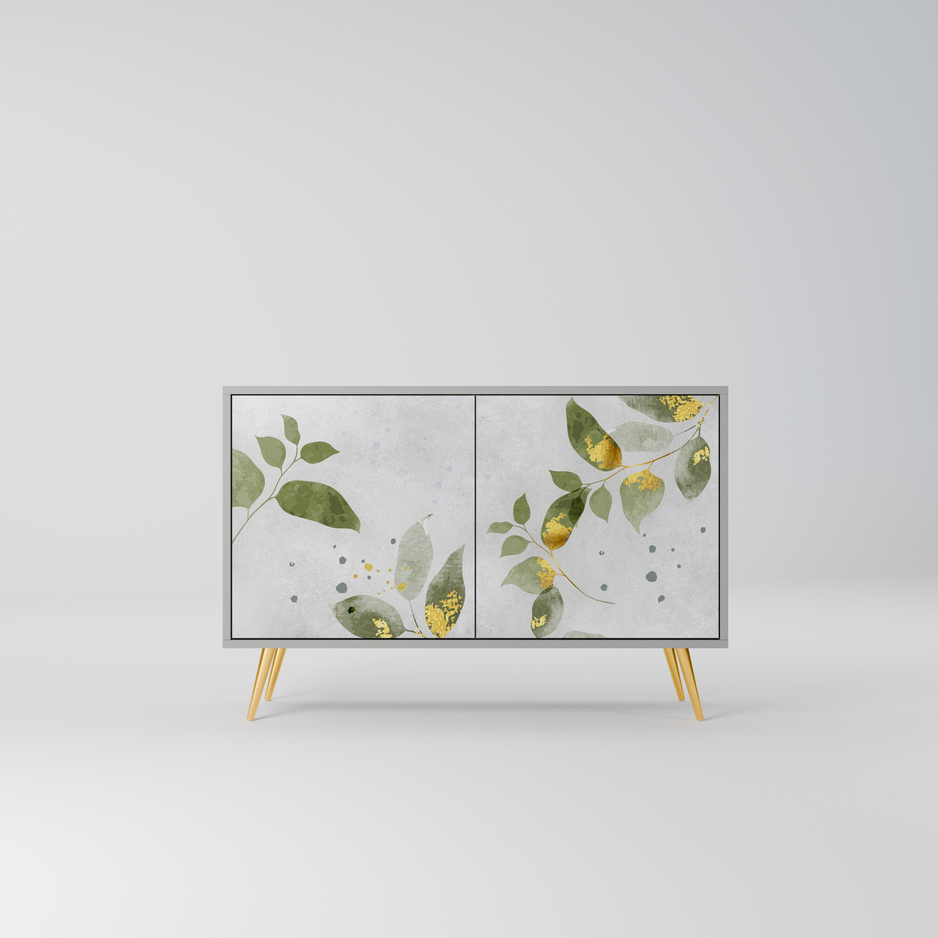 ELEGANT BOTANICS Komoda 2-drzwiowa korpus Szary