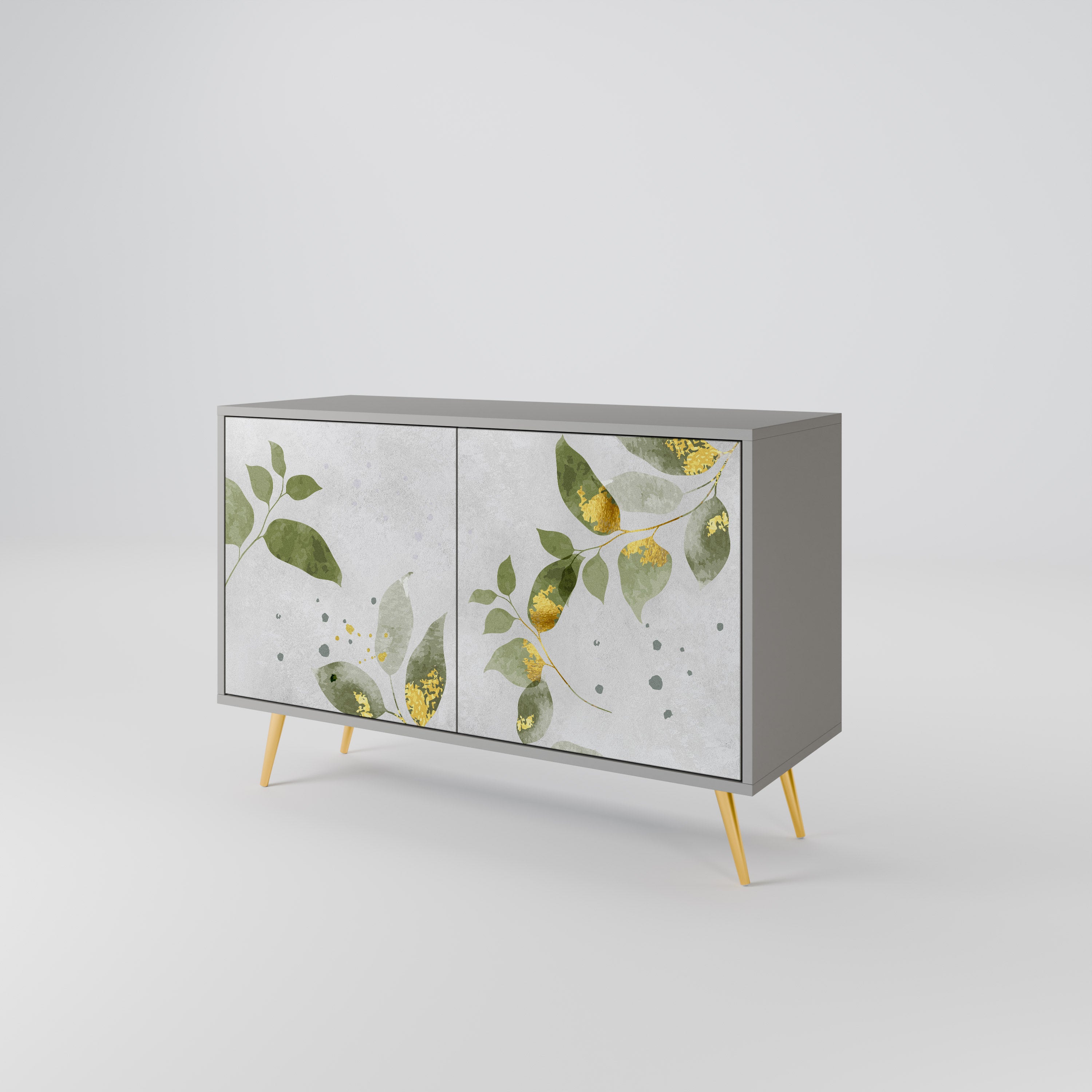 ELEGANT BOTANICS Komoda 2-drzwiowa korpus Szary