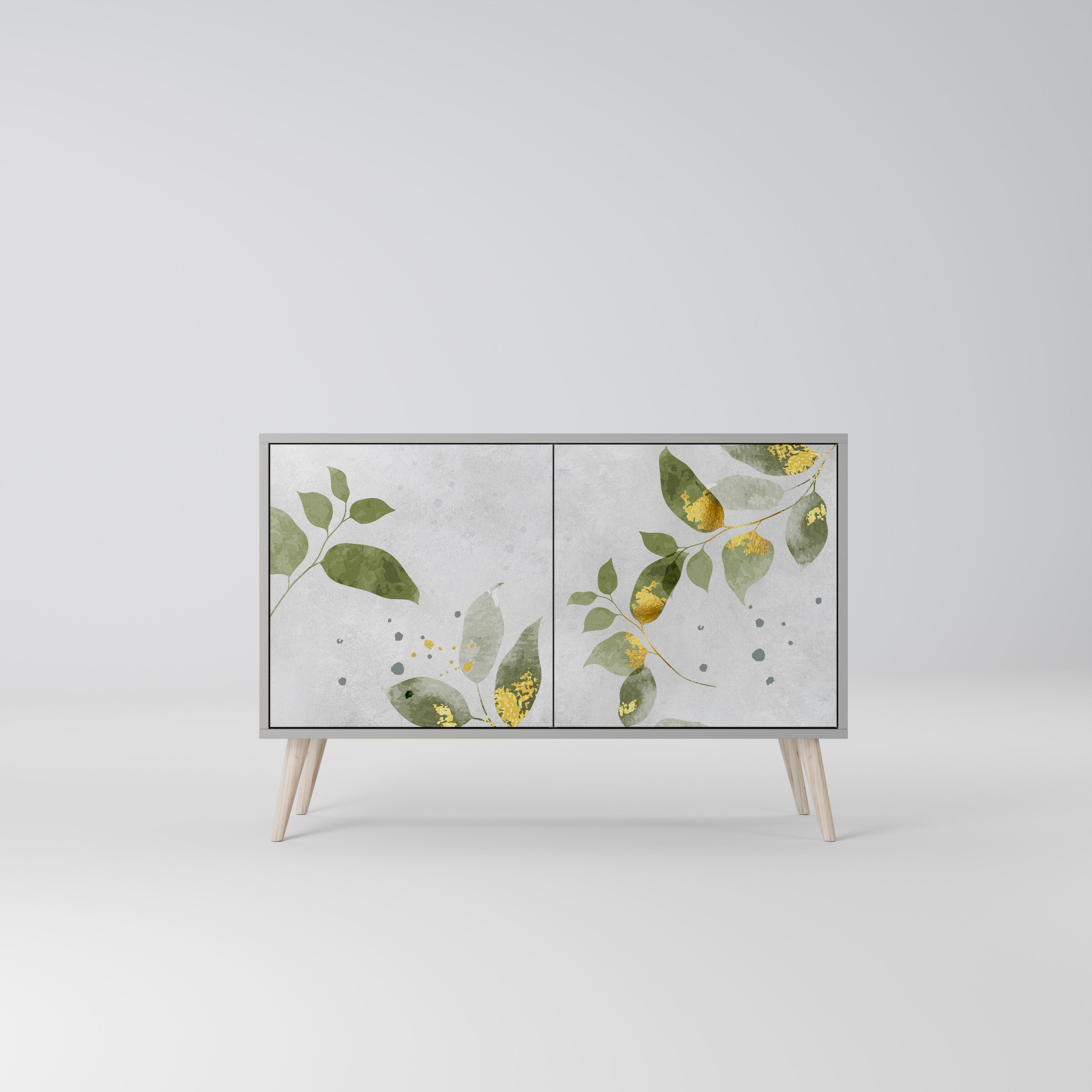 ELEGANT BOTANICS Komoda 2-drzwiowa korpus Szary