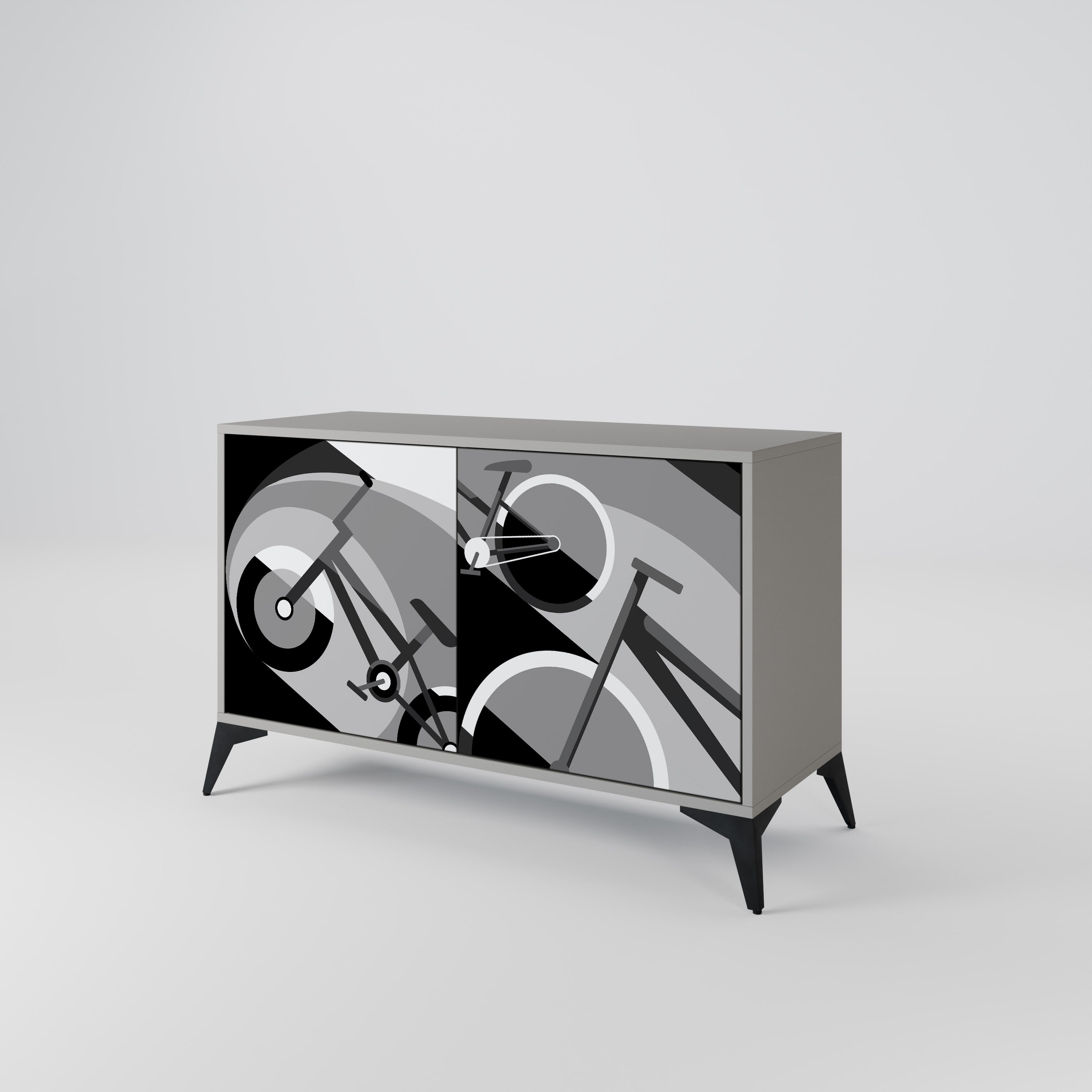 BIKE ENERGY Komoda 2-drzwiowa korpus Szary