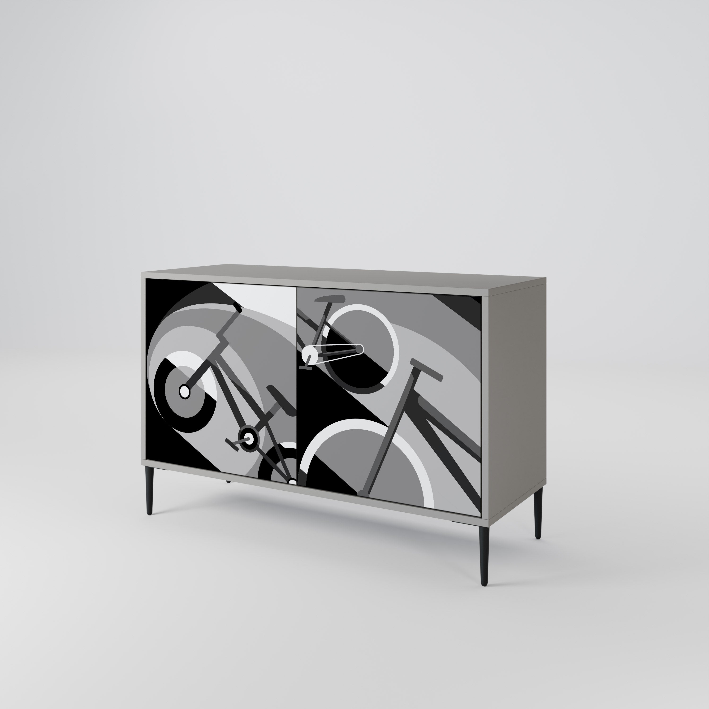 BIKE ENERGY Komoda 2-drzwiowa korpus Szary