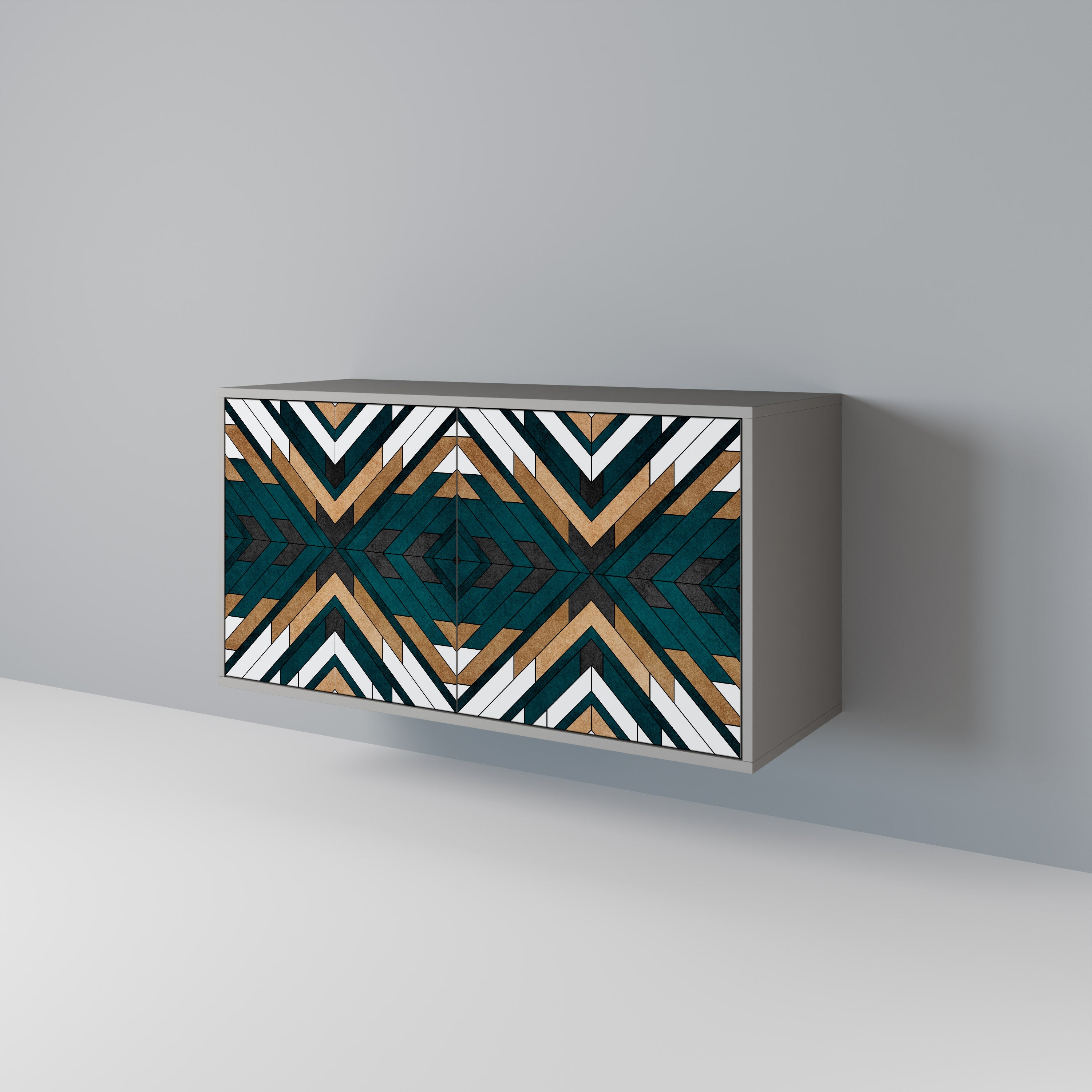 ARTISTIC GEOMETRY Komoda 2-drzwiowa korpus Szary