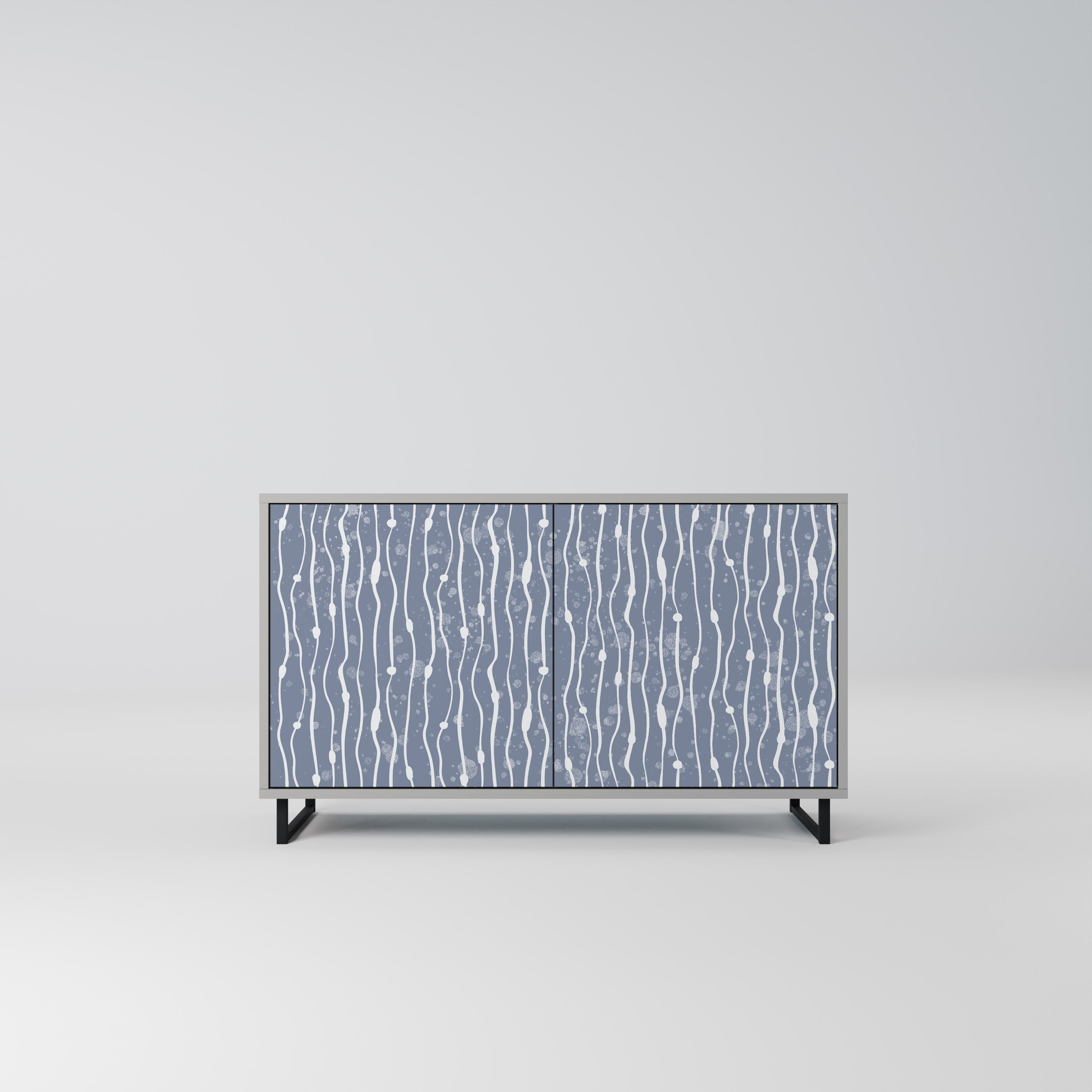 GRAPHITE RAIN Komoda 2-drzwiowa korpus Szary