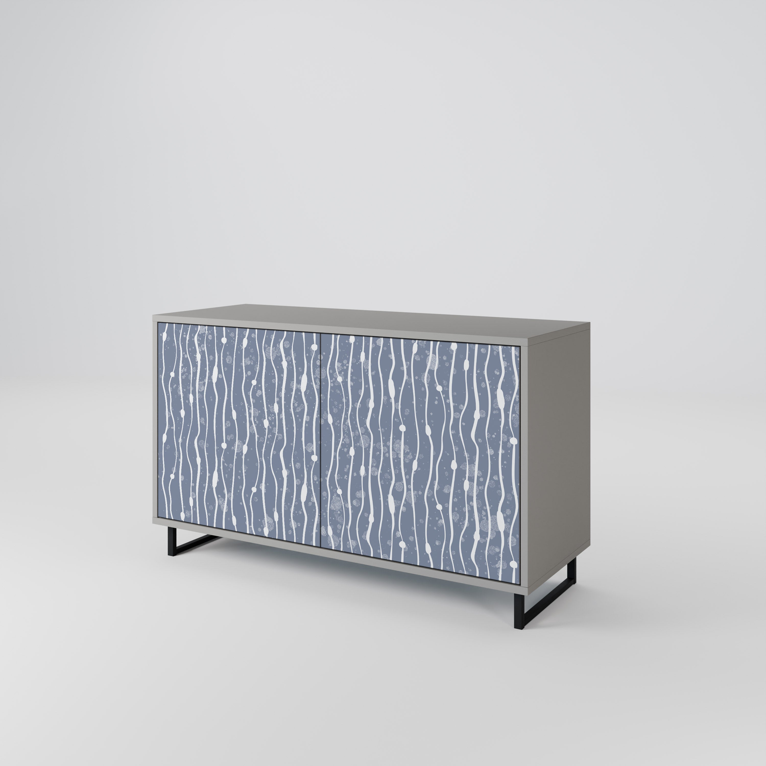 GRAPHITE RAIN Komoda 2-drzwiowa korpus Szary