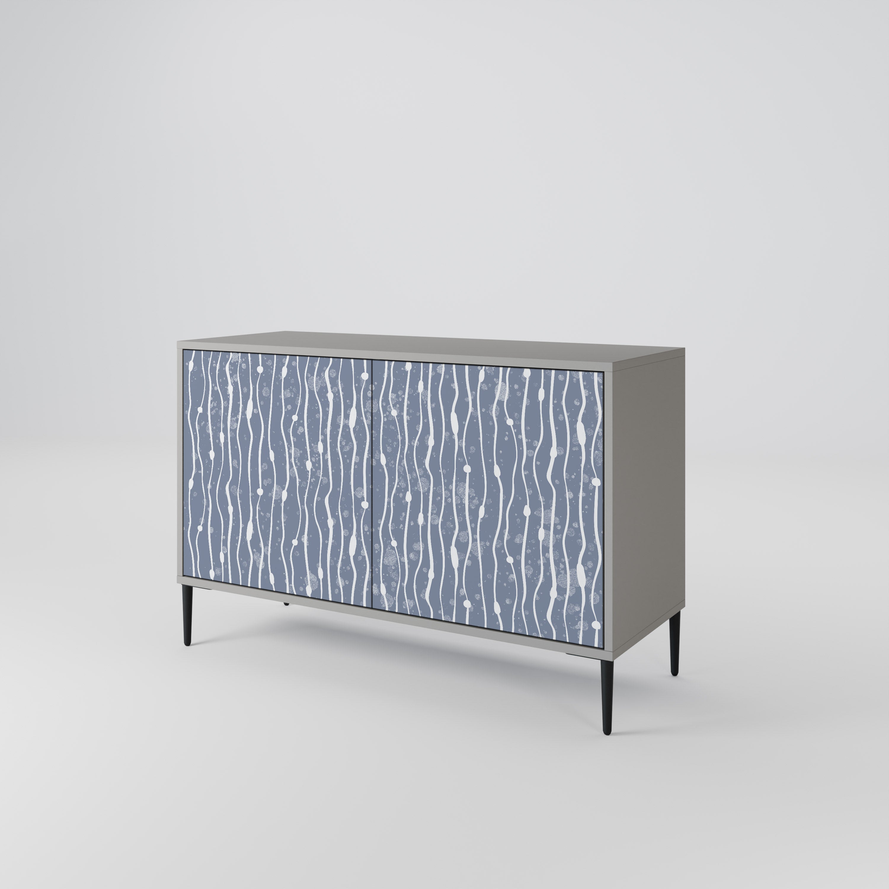 GRAPHITE RAIN Komoda 2-drzwiowa korpus Szary