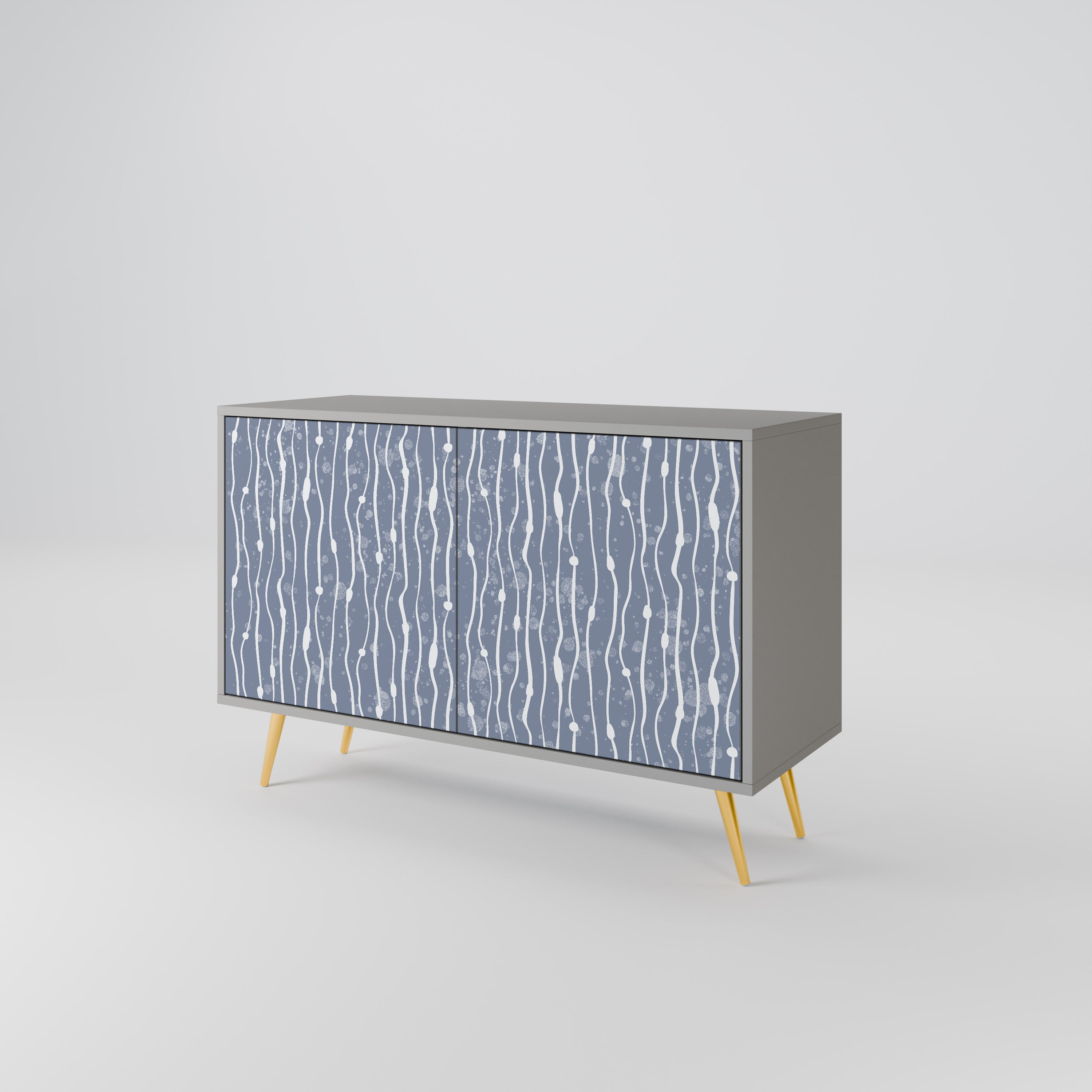 GRAPHITE RAIN Komoda 2-drzwiowa korpus Szary
