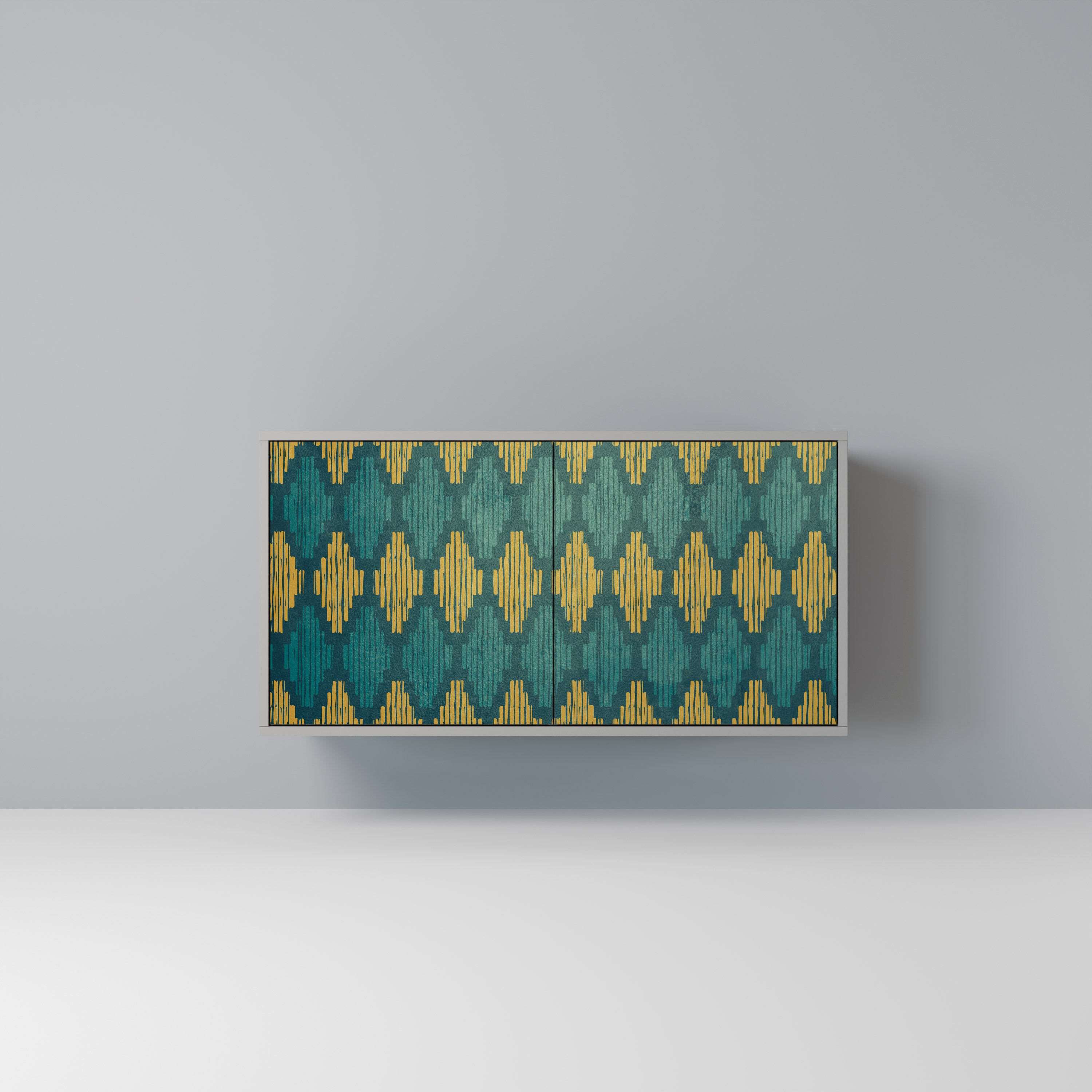 POLYGONS Komoda 2-drzwiowa korpus Szary