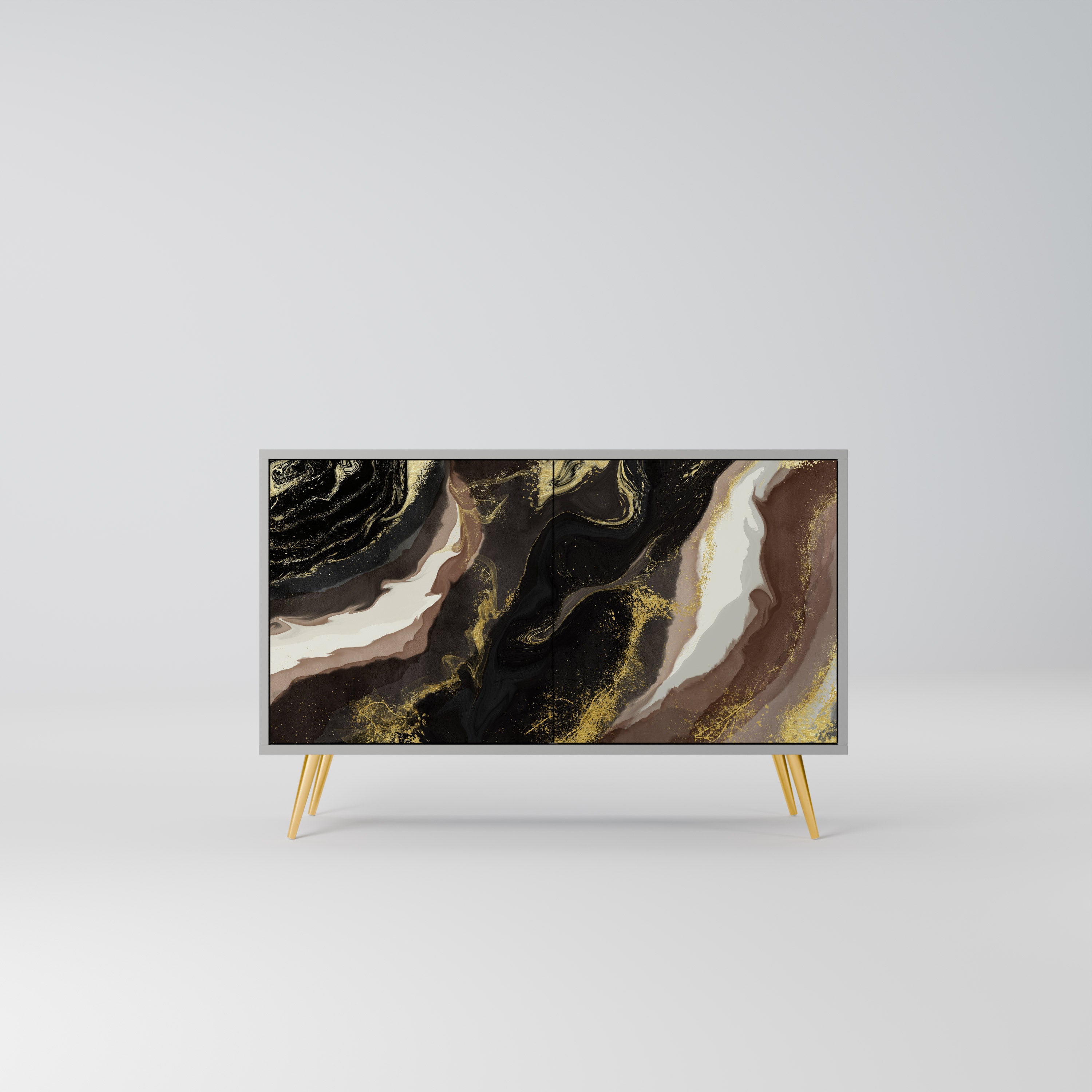 GOLD DUST Komoda 2-drzwiowa korpus Szary
