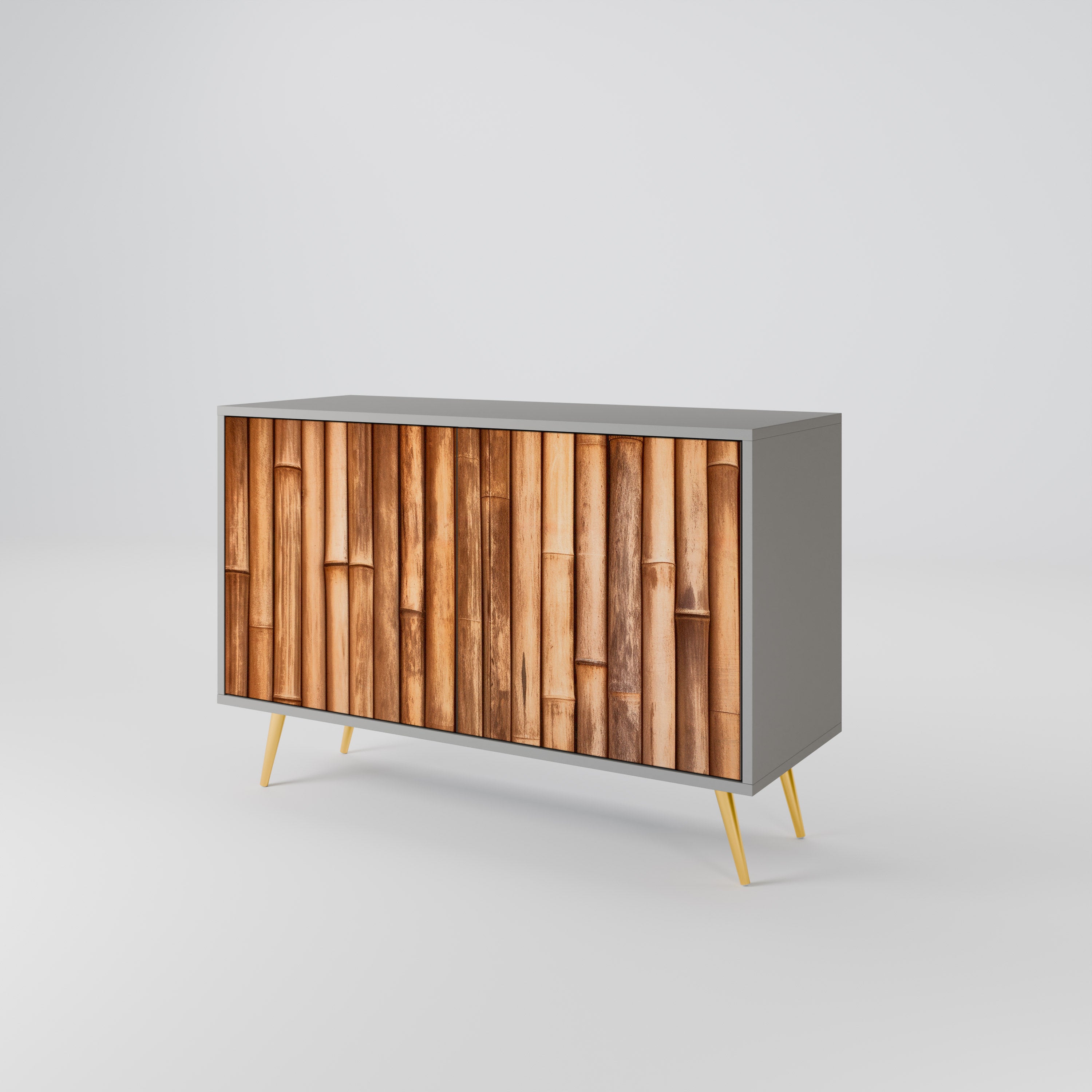 NATURAL WOOD Komoda 2-drzwiowa korpus Szary
