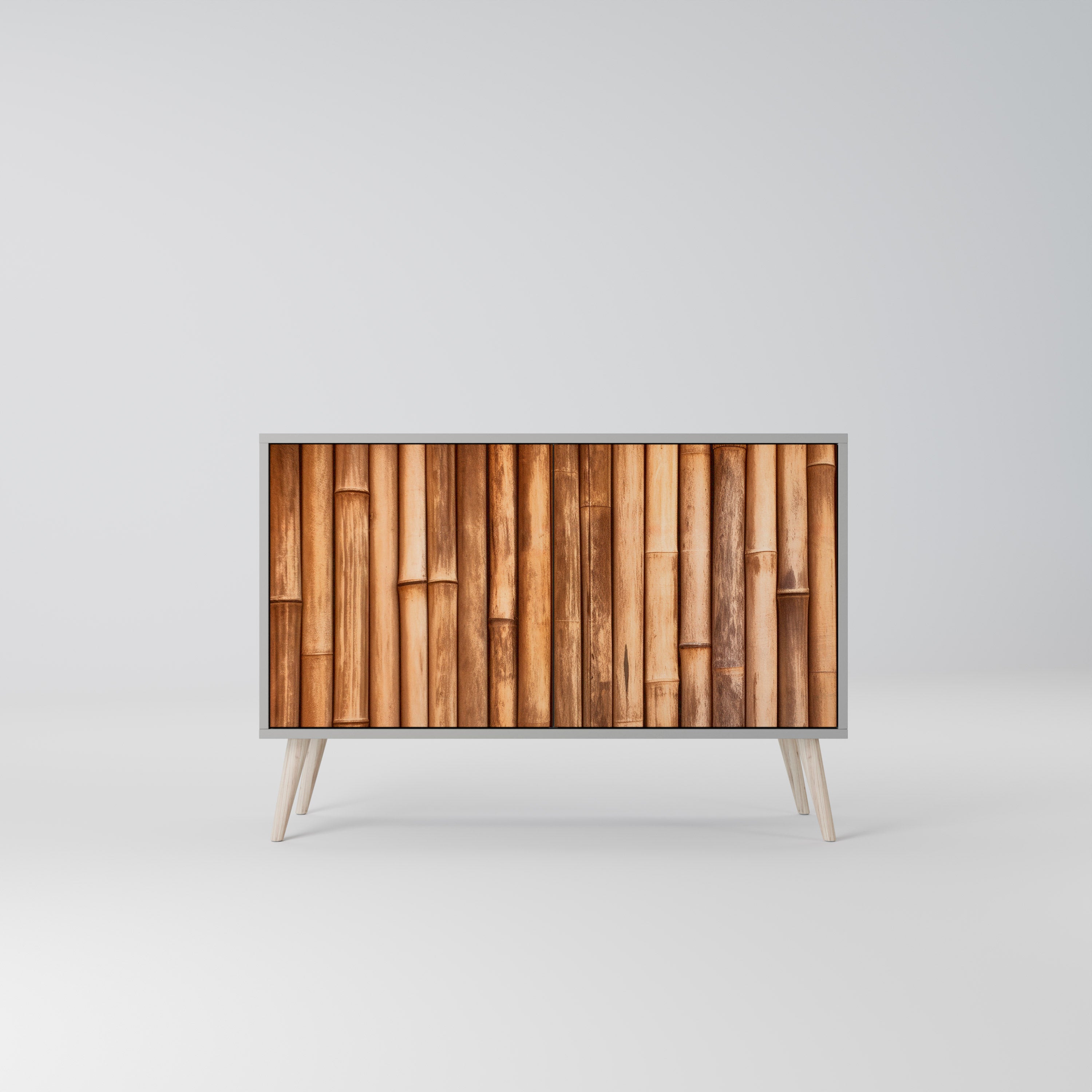 NATURAL WOOD Komoda 2-drzwiowa korpus Szary