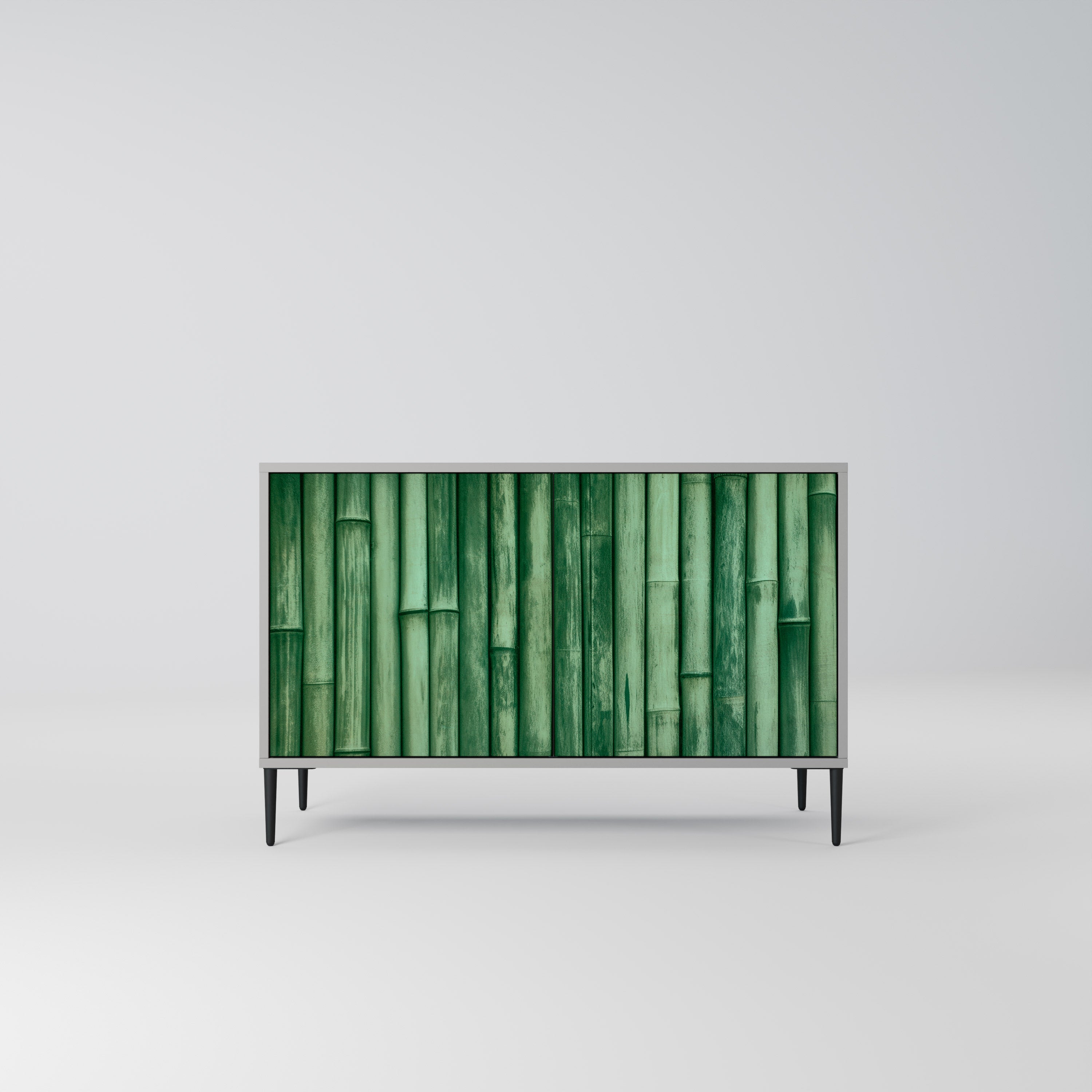 NATURAL GREEN Komoda 2-drzwiowa korpus Szary
