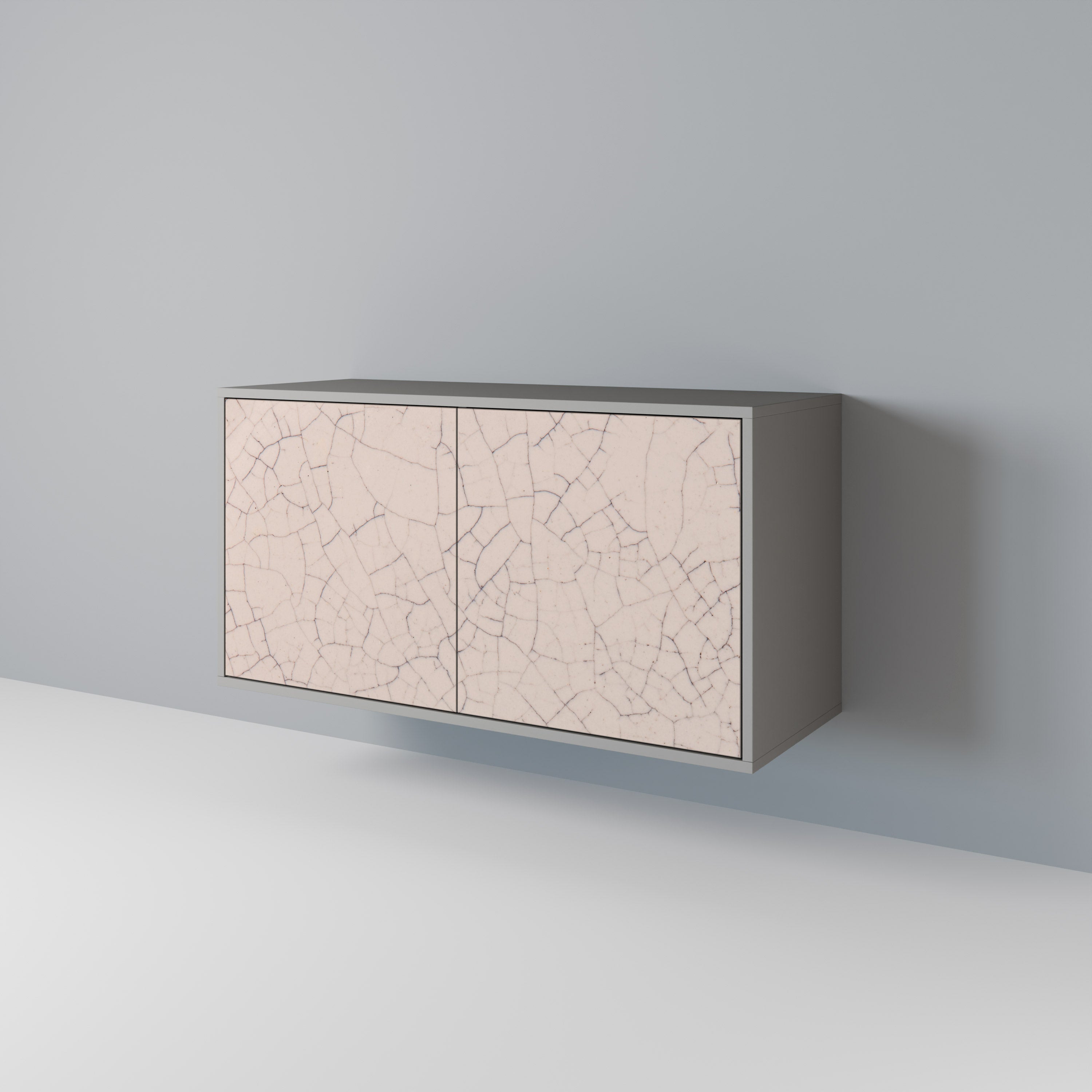 CERAMIC TEXTURE Komoda 2-drzwiowa korpus Szary