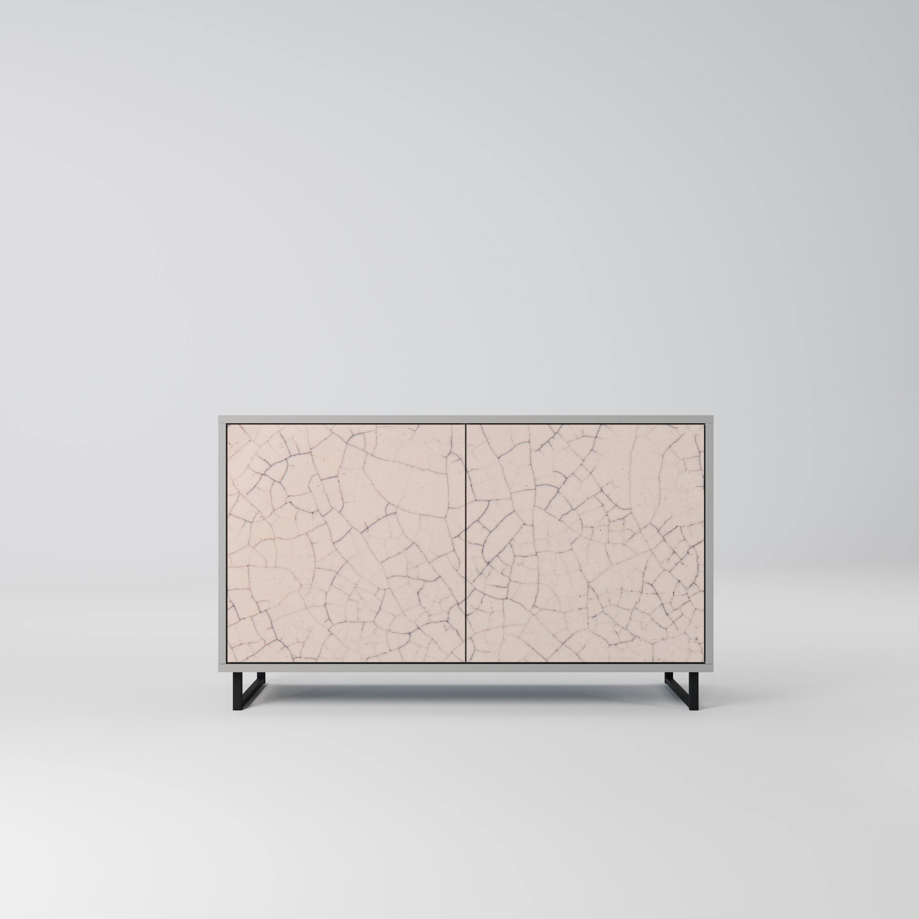 CERAMIC TEXTURE Komoda 2-drzwiowa korpus Szary