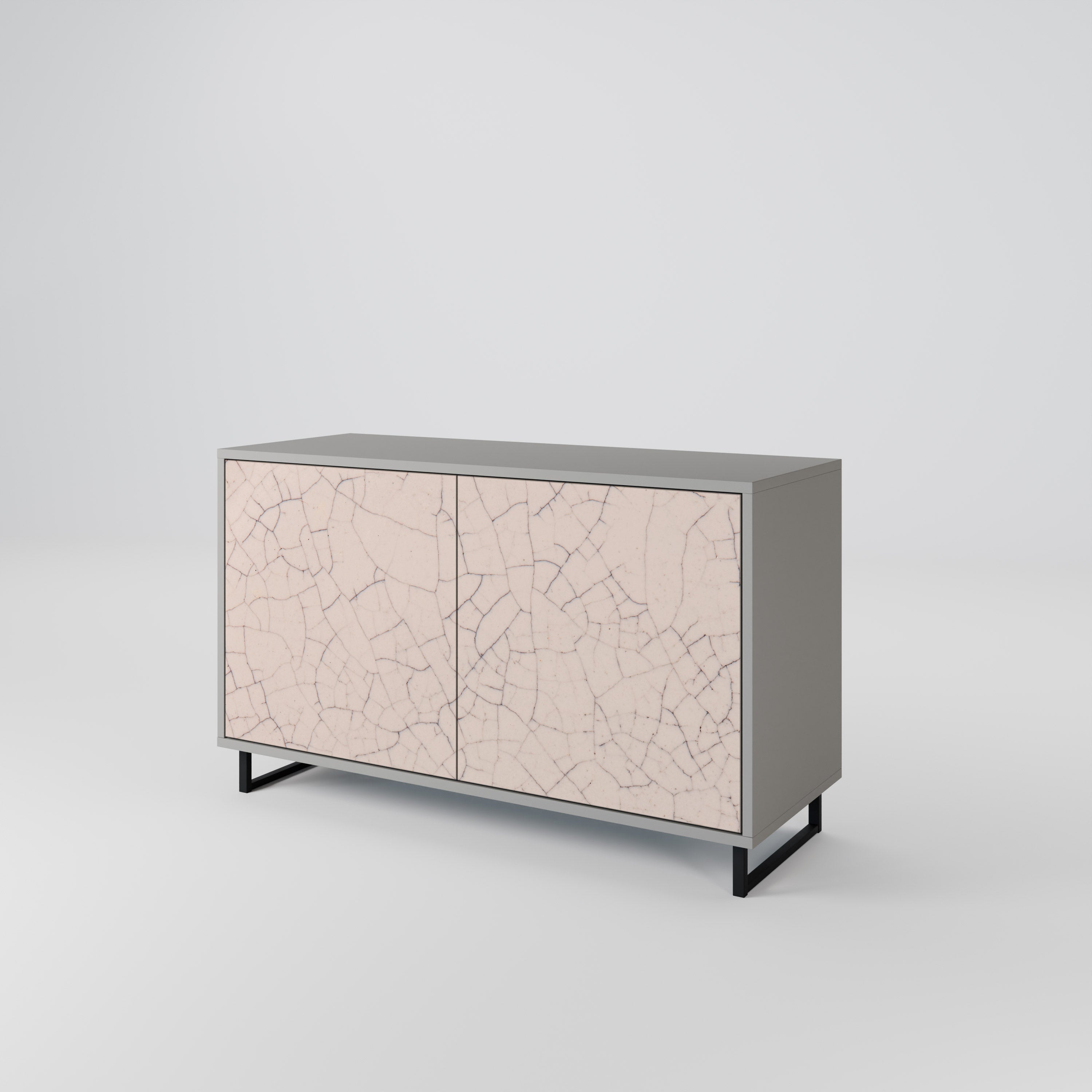 CERAMIC TEXTURE Komoda 2-drzwiowa korpus Szary