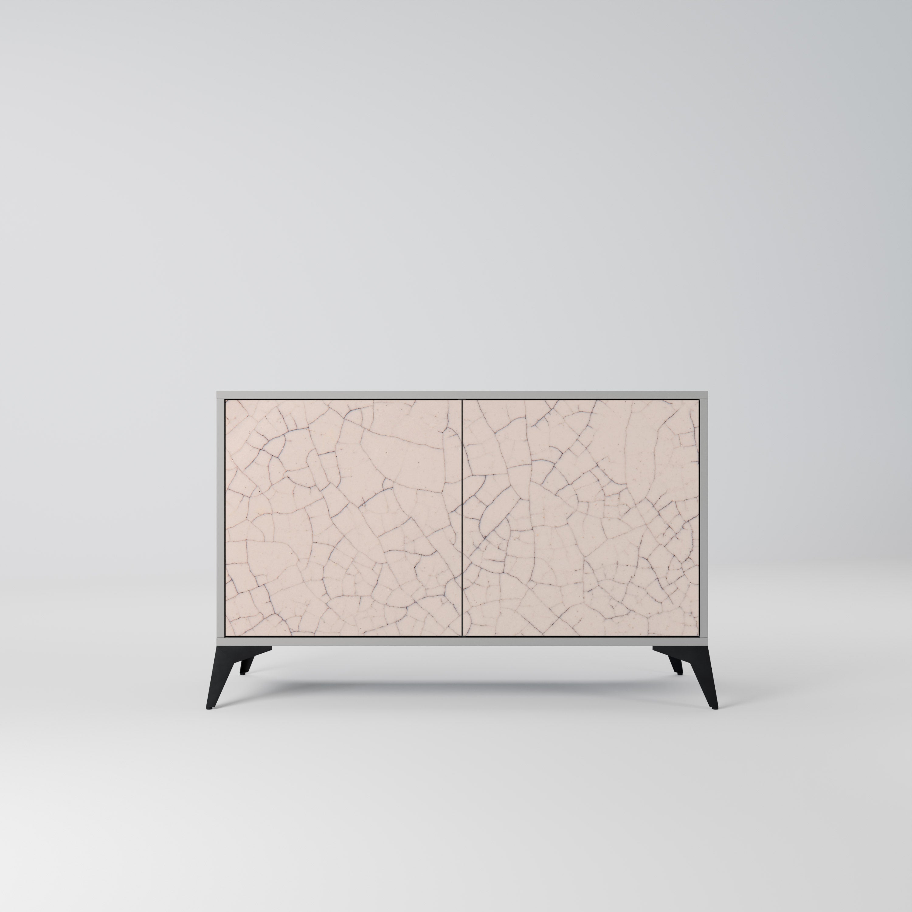 CERAMIC TEXTURE Komoda 2-drzwiowa korpus Szary