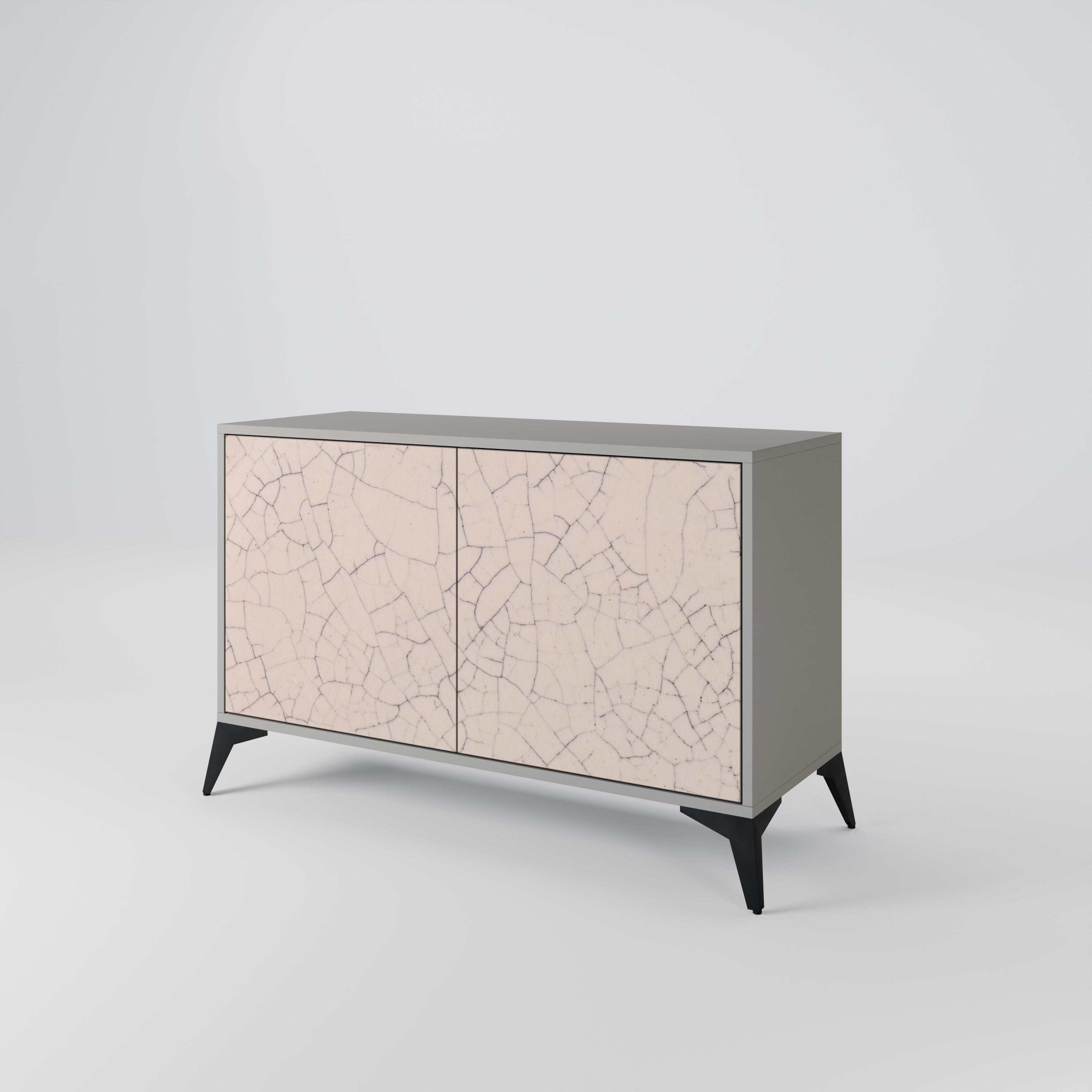 CERAMIC TEXTURE Komoda 2-drzwiowa korpus Szary