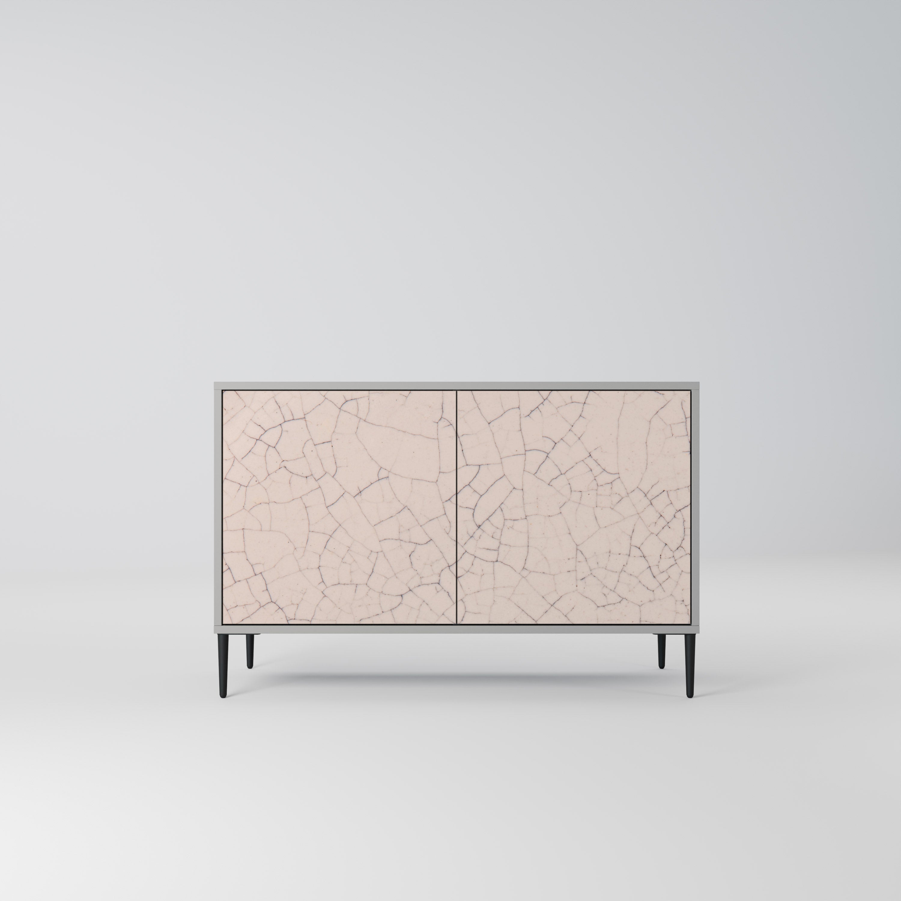 CERAMIC TEXTURE Komoda 2-drzwiowa korpus Szary