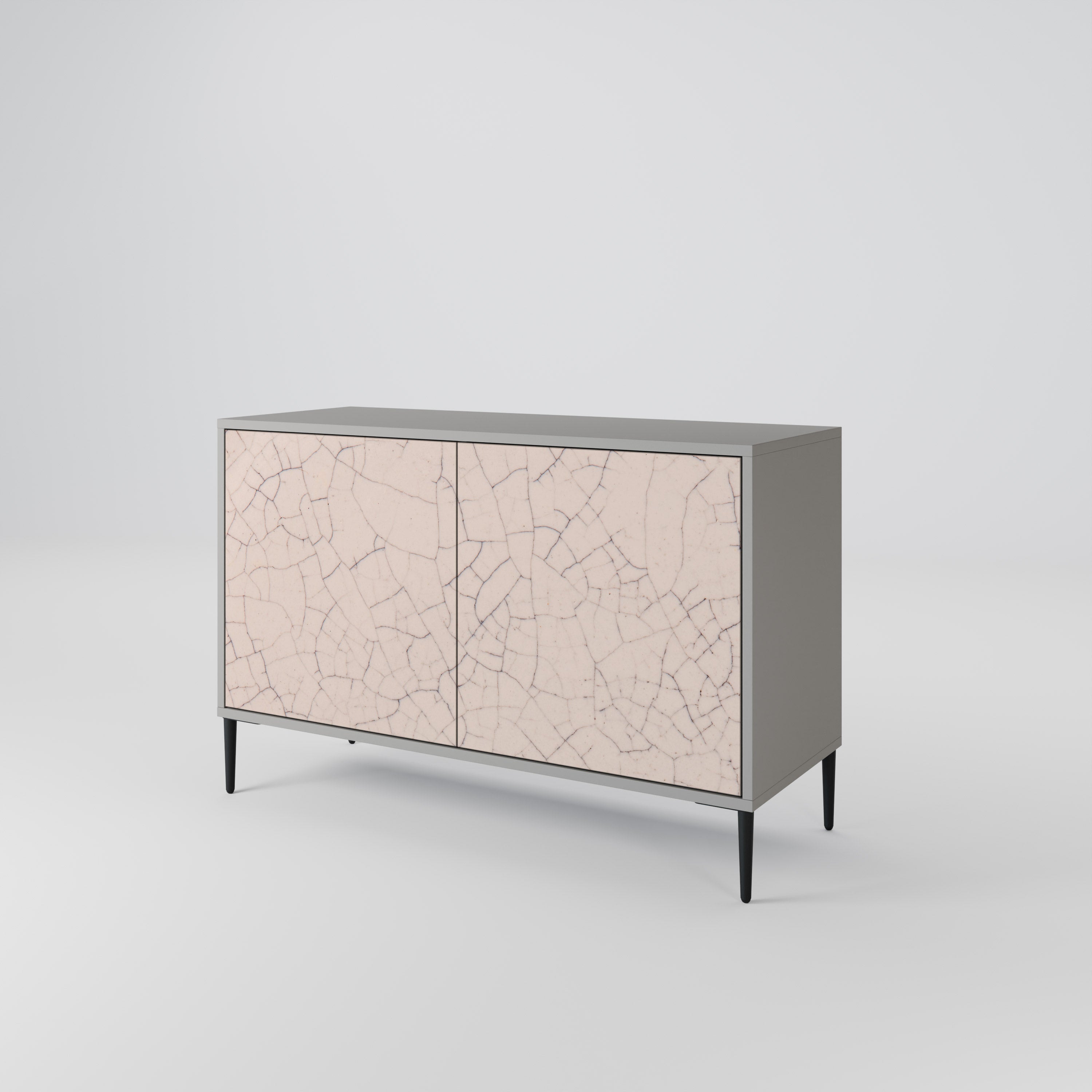 CERAMIC TEXTURE Komoda 2-drzwiowa korpus Szary