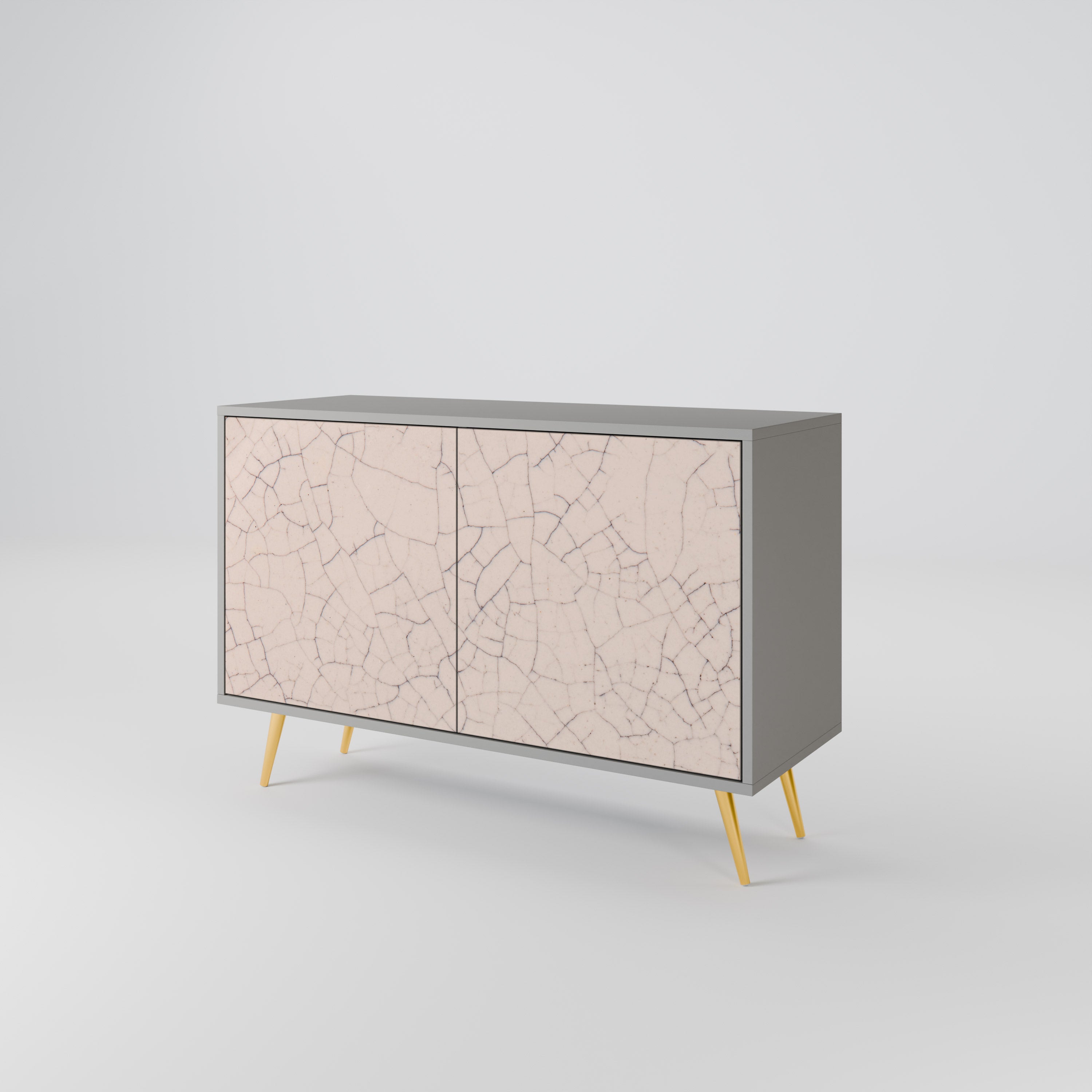 CERAMIC TEXTURE Komoda 2-drzwiowa korpus Szary