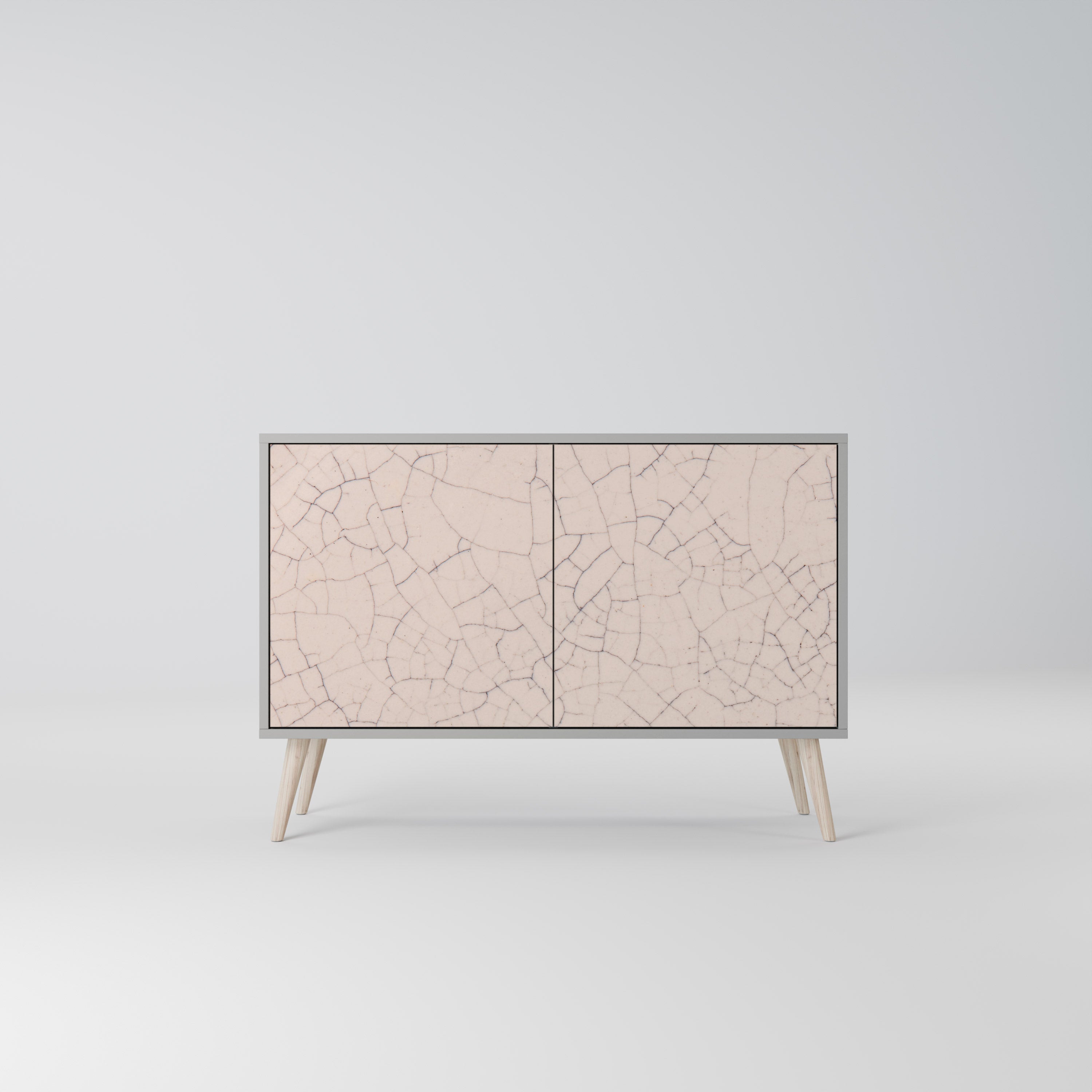 CERAMIC TEXTURE Komoda 2-drzwiowa korpus Szary