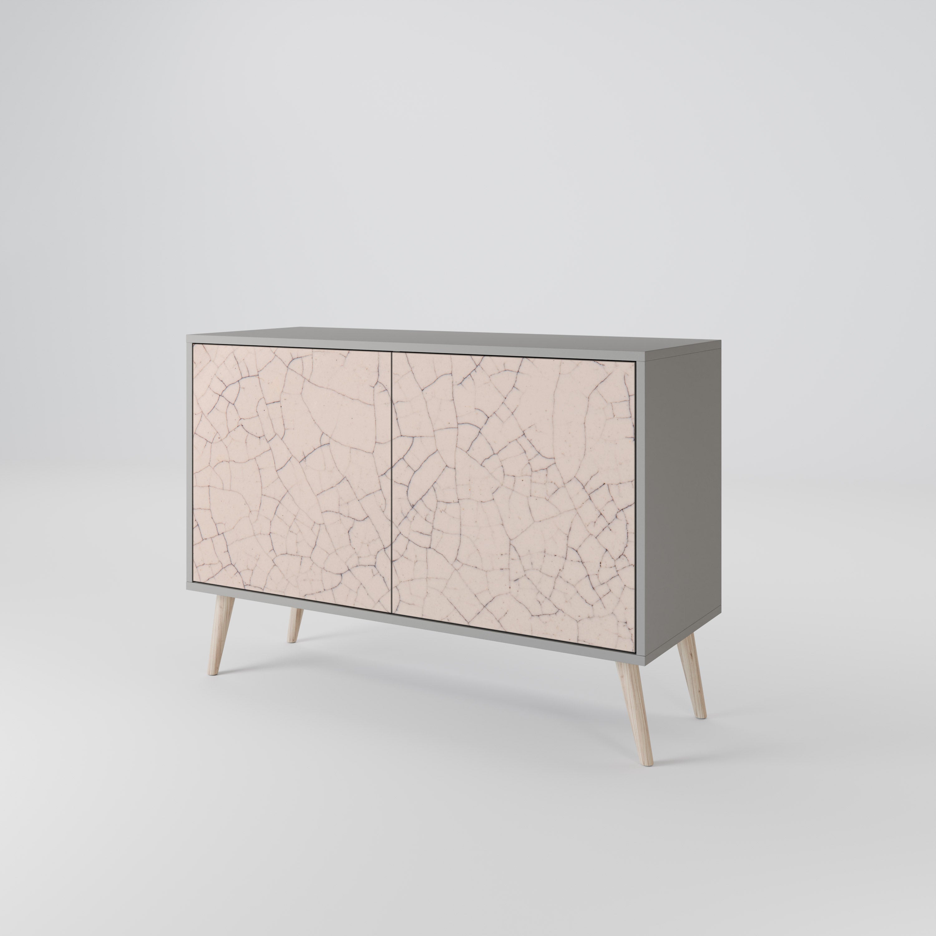 CERAMIC TEXTURE Komoda 2-drzwiowa korpus Szary