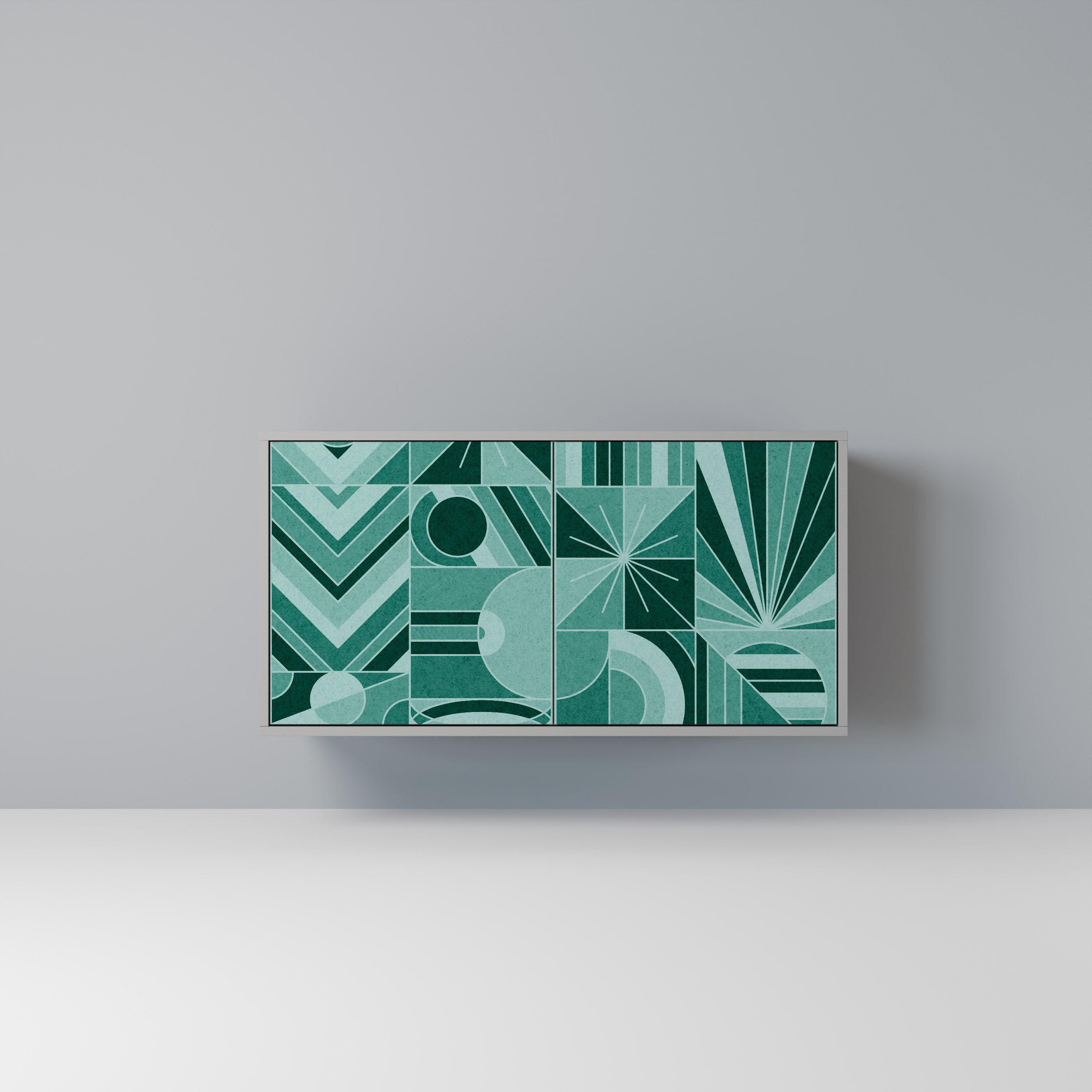 HARMONIC GRID Komoda 2-drzwiowa korpus Szary