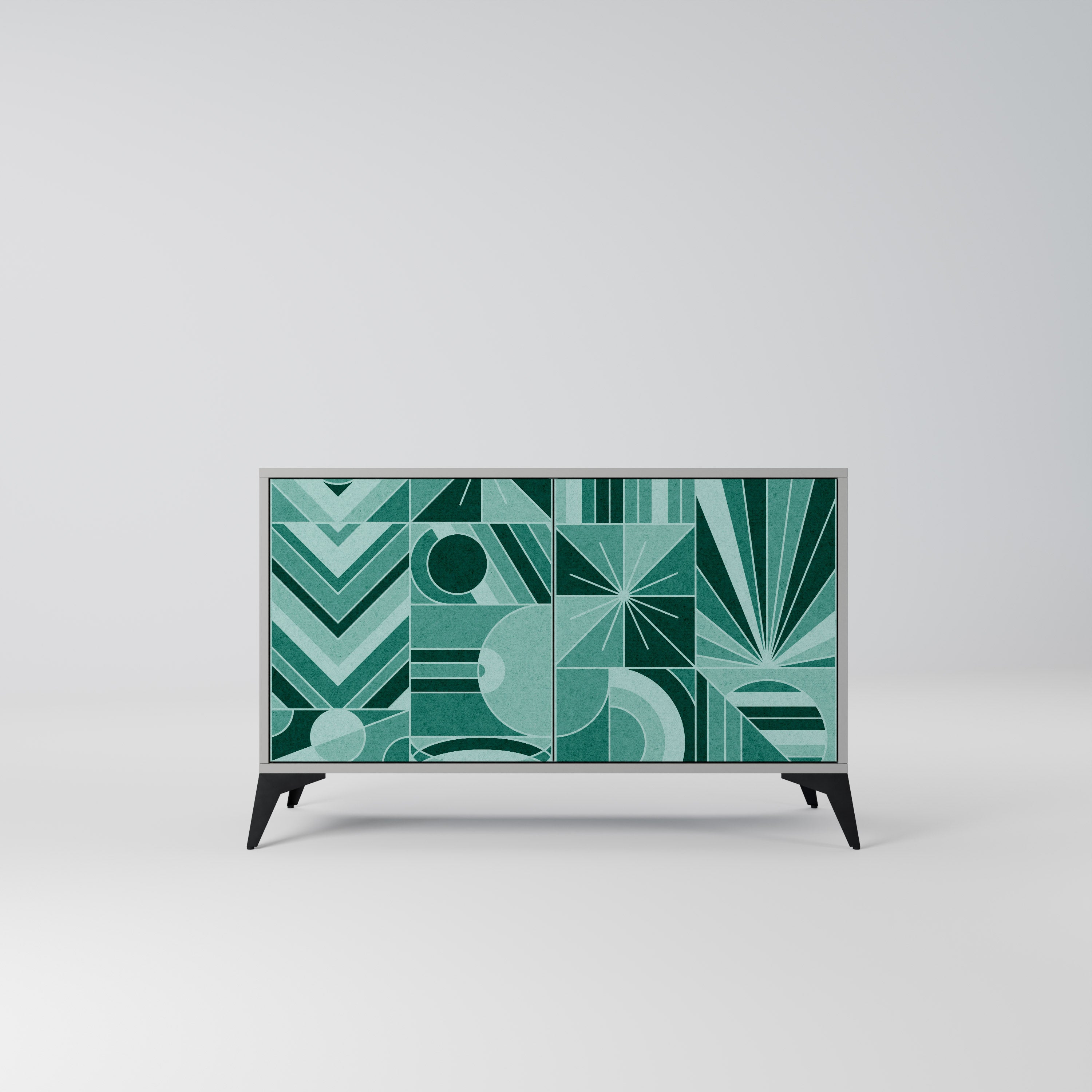 HARMONIC GRID Komoda 2-drzwiowa korpus Szary