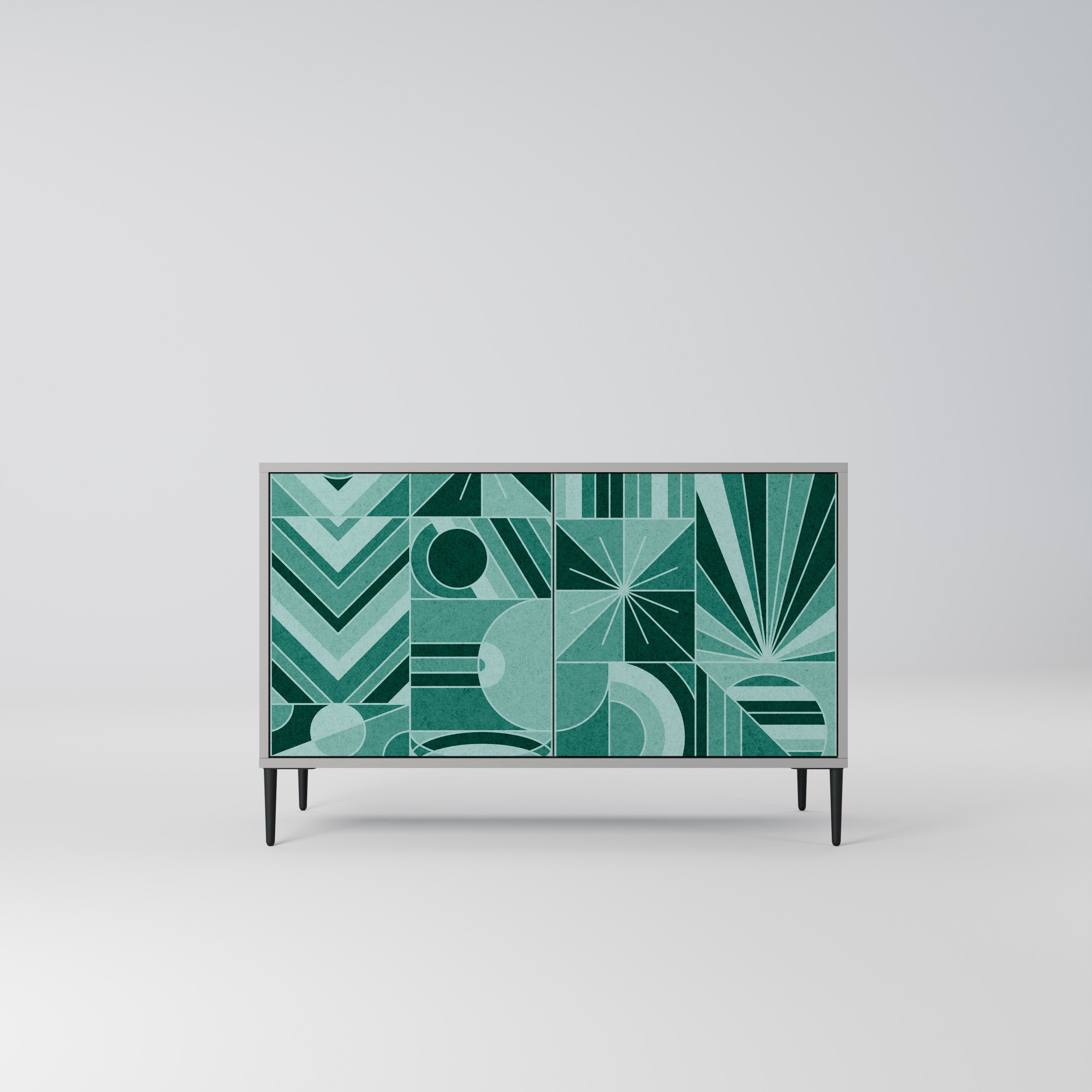 HARMONIC GRID Komoda 2-drzwiowa korpus Szary