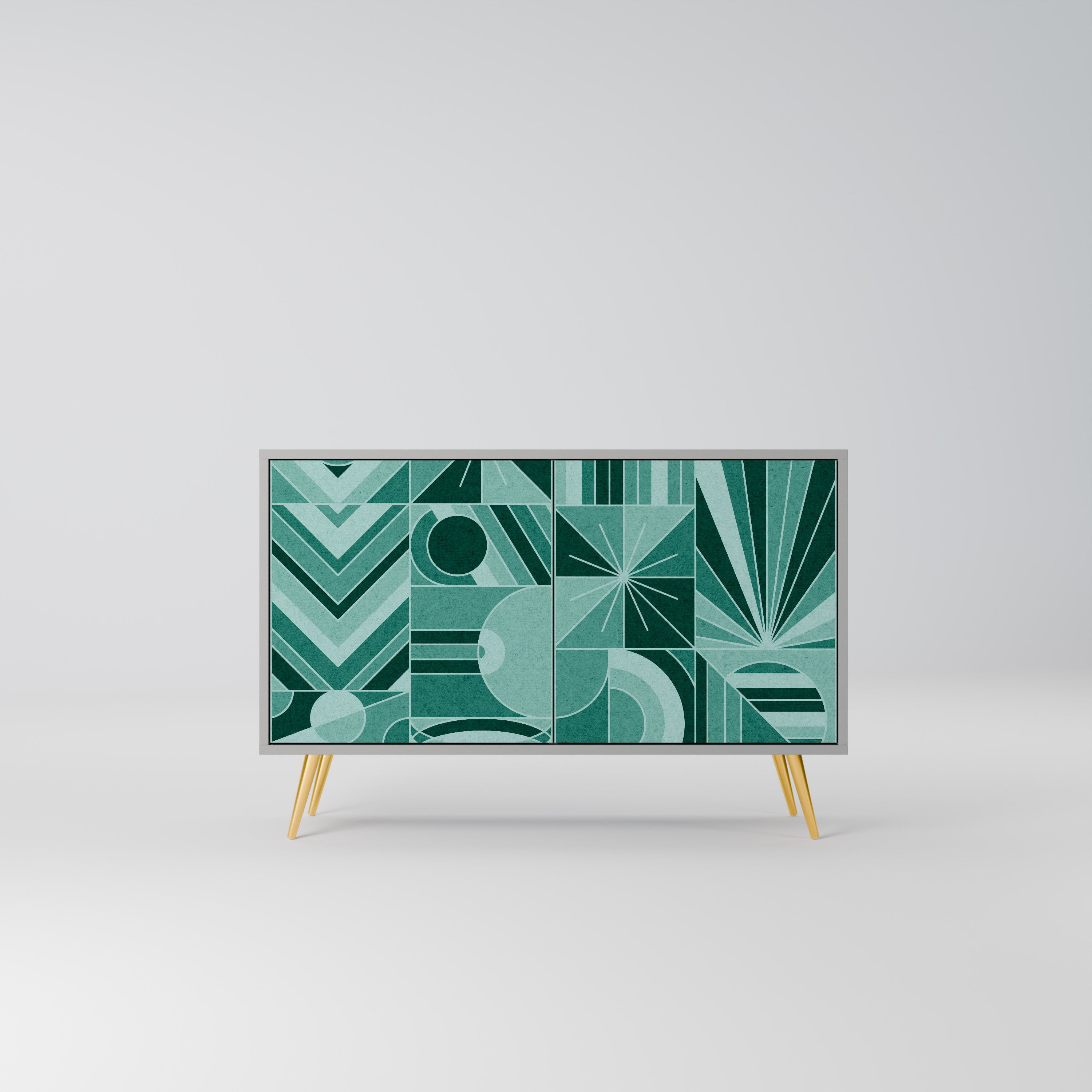 HARMONIC GRID Komoda 2-drzwiowa korpus Szary